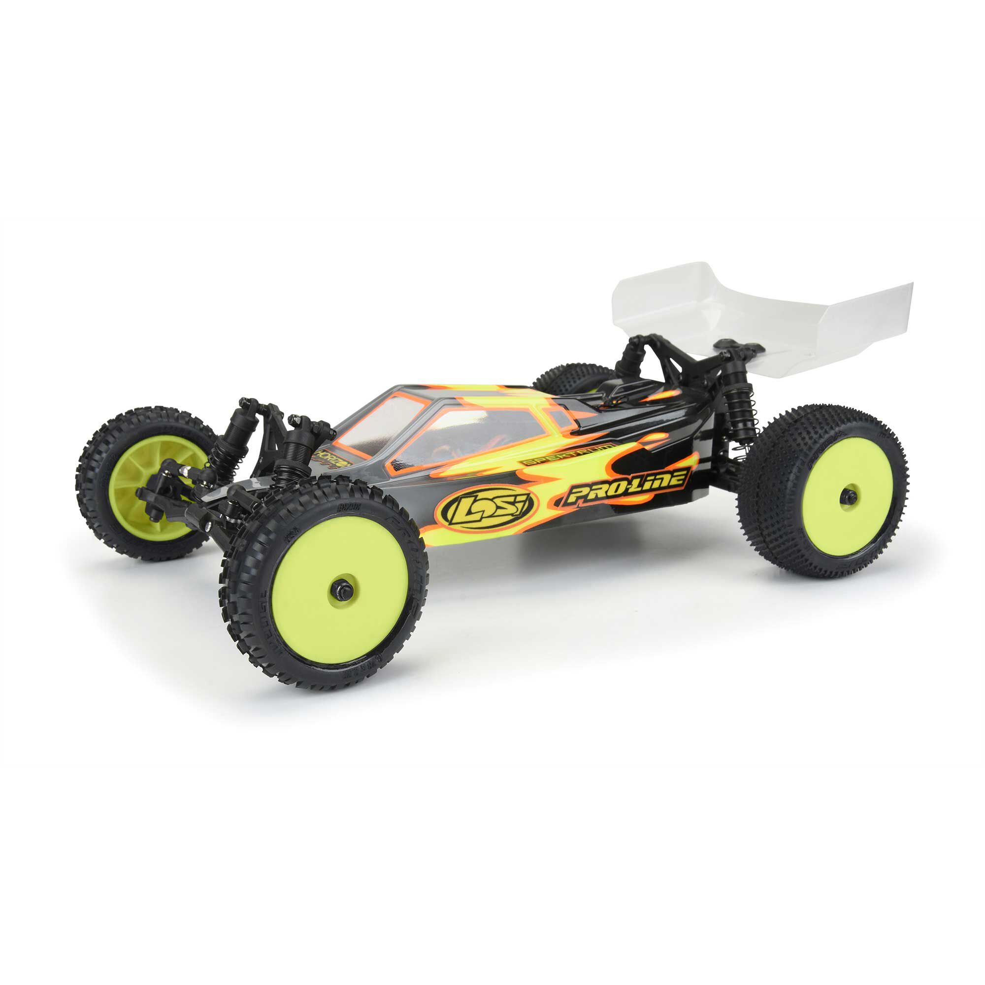 Pro-Line Racing 1/18 Wedge Front Carpet Mini-B Tires Mounted 8mm Yellow Wheels (2)