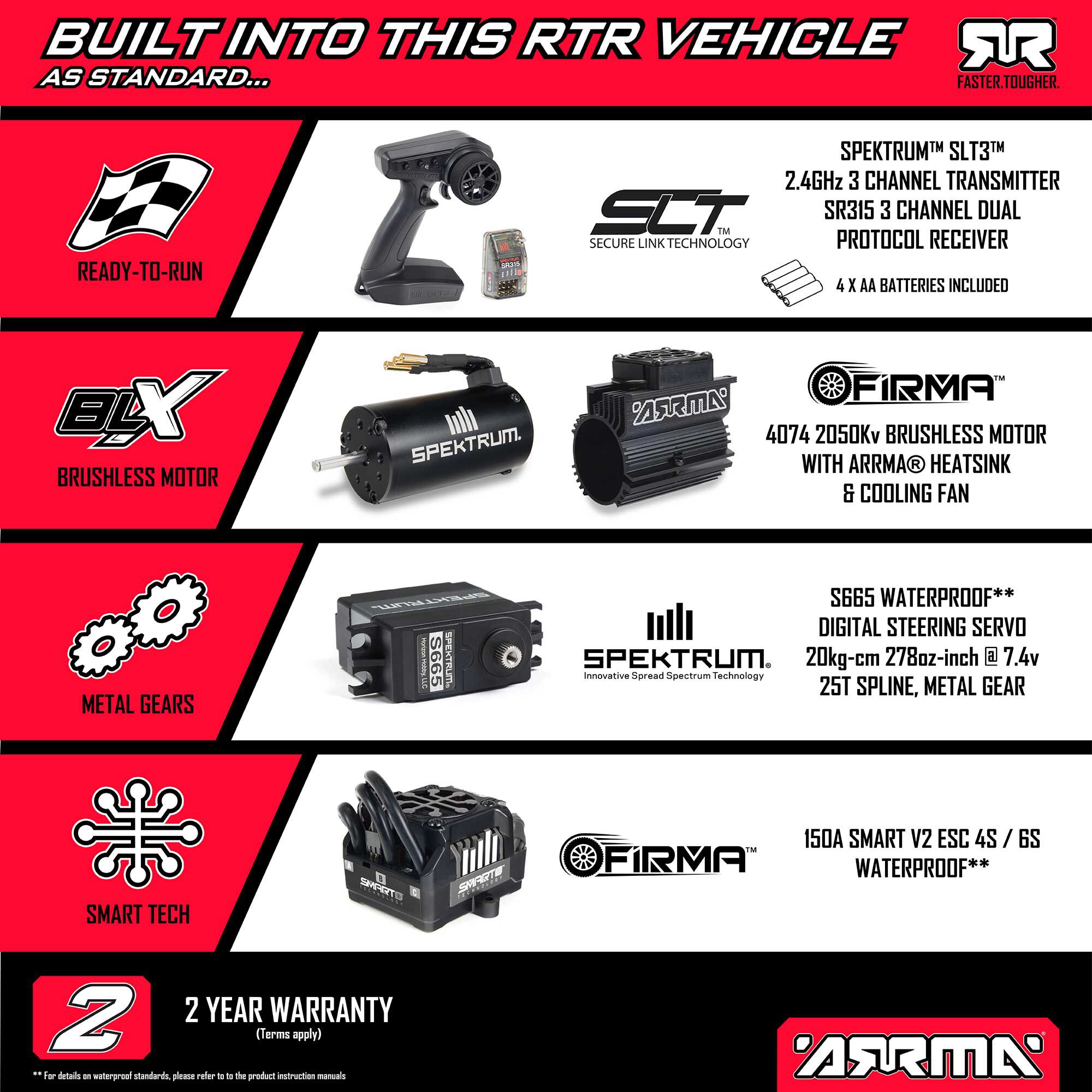 ARRMA 1/8 KRATON 6S EXB 4X4 RTR Brushless Speed Truck, BLACK