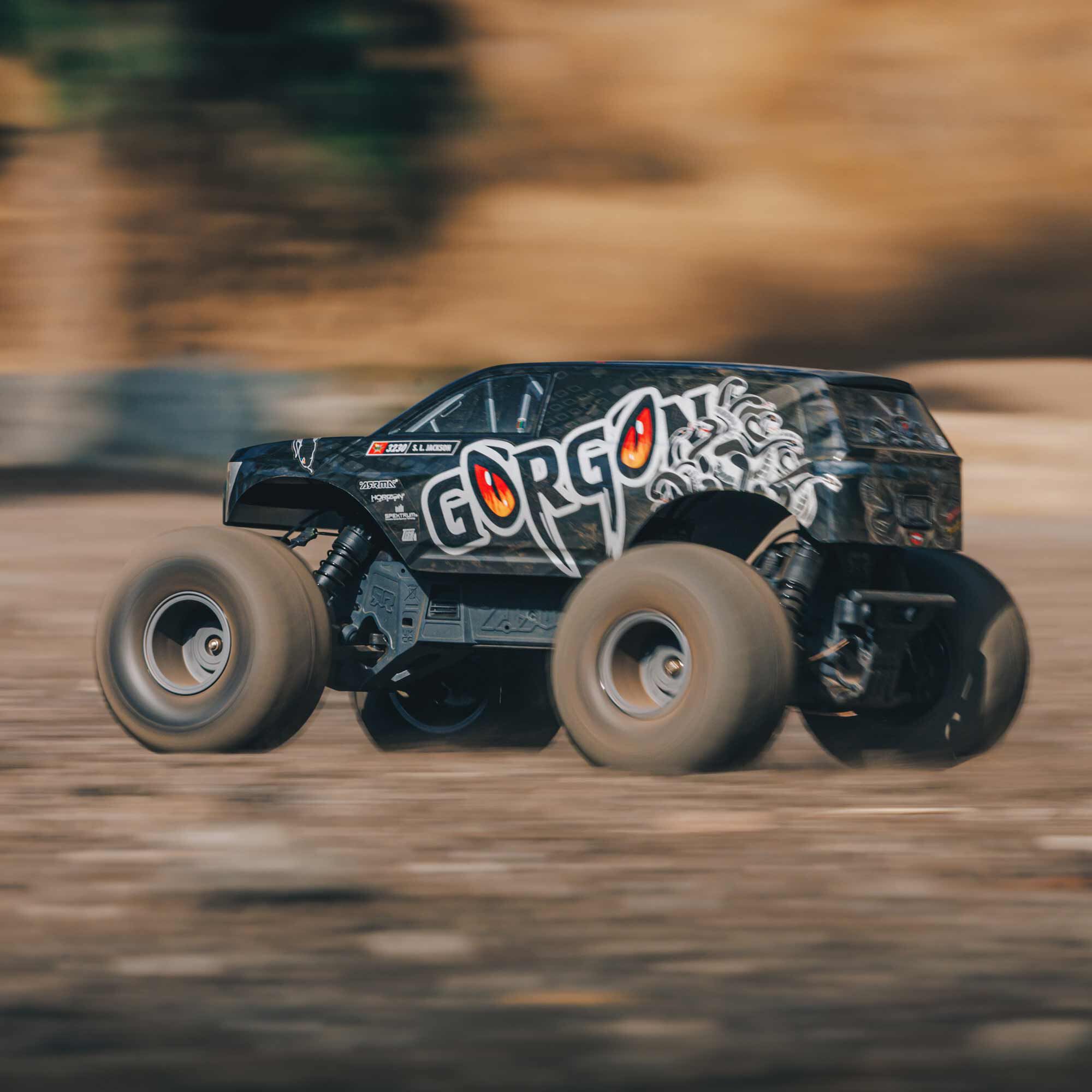 ARRMA 1/10 GORGON 2WD RTA Kit Brushed Monster Truck (Battery & Charger Included), Gun Metal