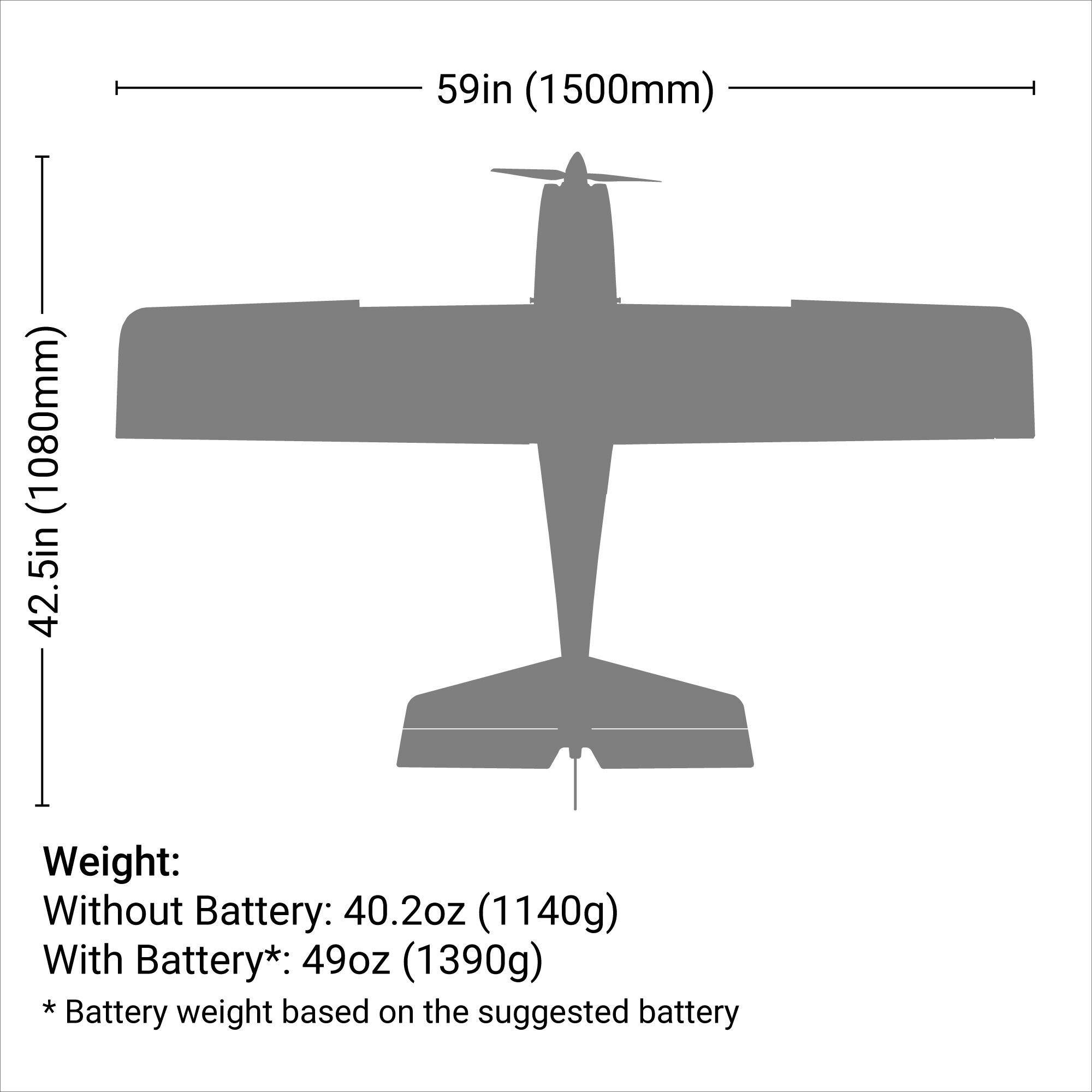 E-flite Apprentice STS 1.5m BNF Basic Smart Trainer with SAFE