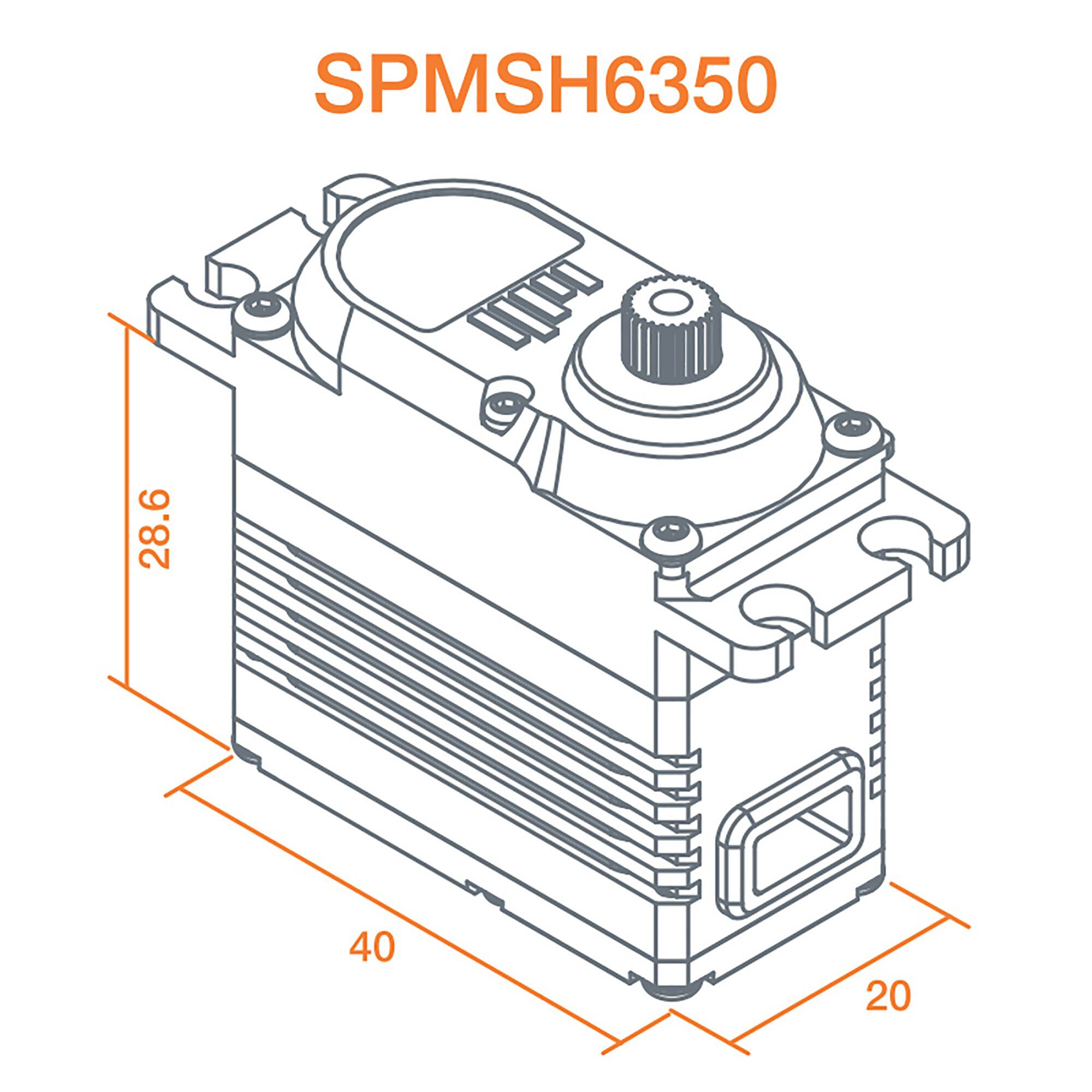 Spektrum H6350 Standard Digital HV Brushless Ultra Torque High Speed Heli Cyclic Servo