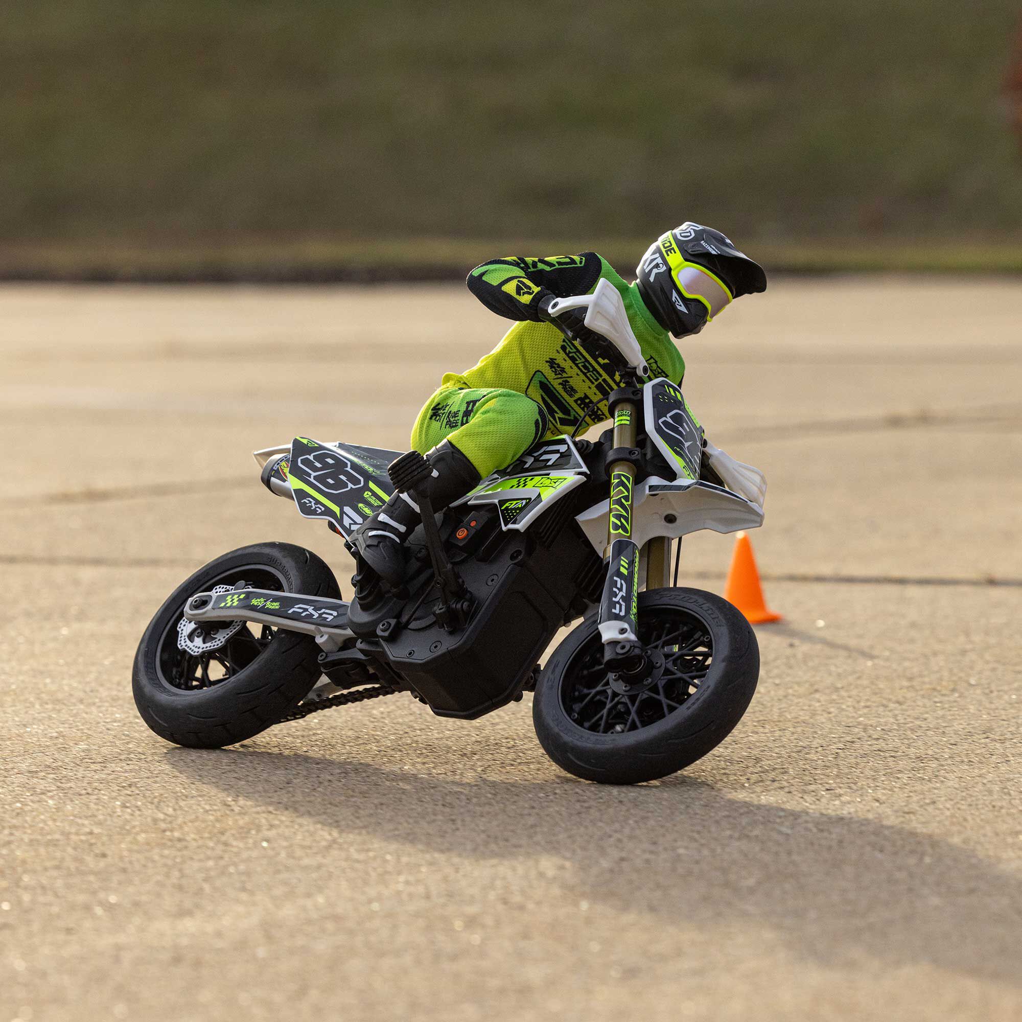 Losi 1/4 Promoto-SM FXR Supermoto Motorcycle RTR (Battery and Charger Included), White