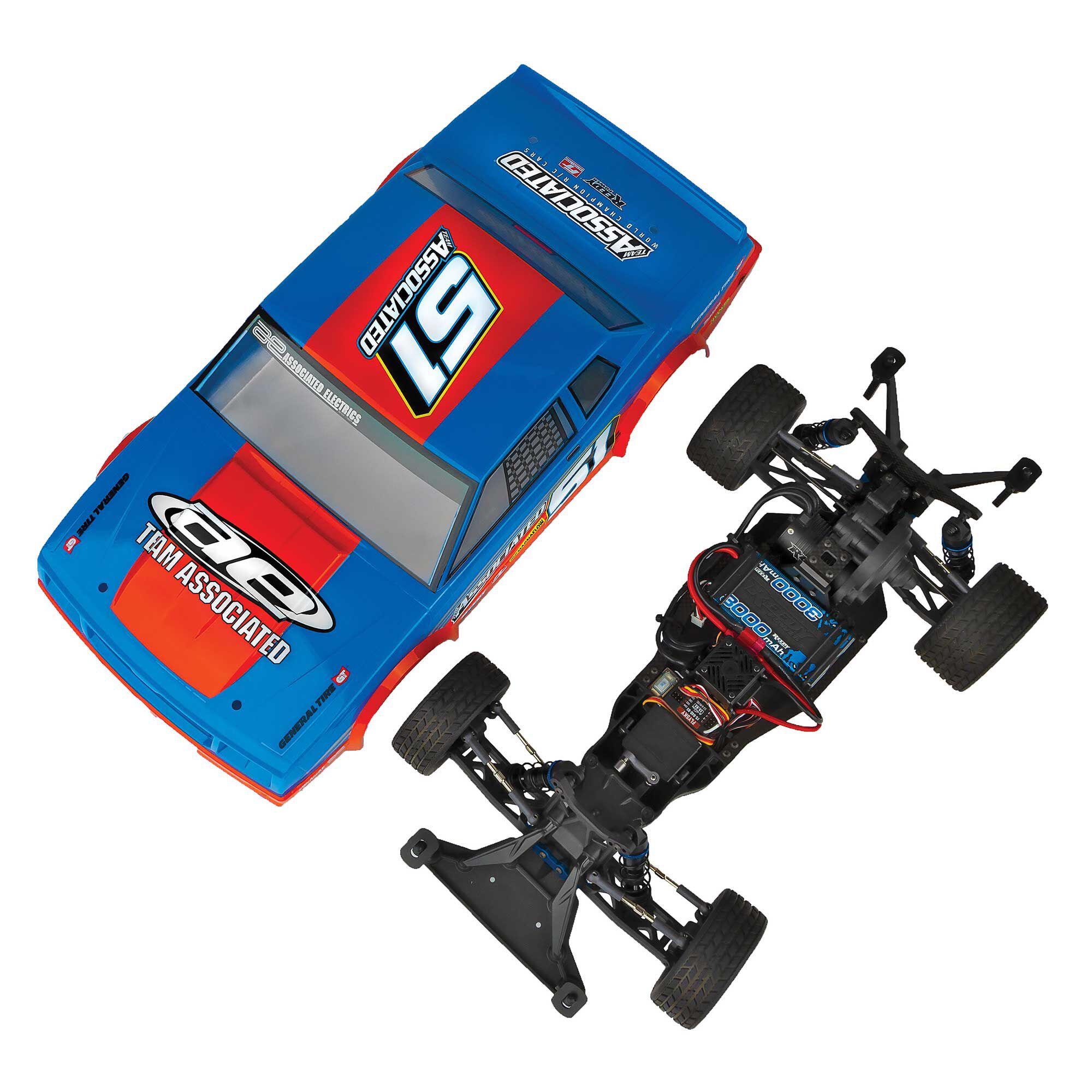 Team Associated 1/10 SR10M 2WD Dirt Oval RTR LiPo Combo, Blue