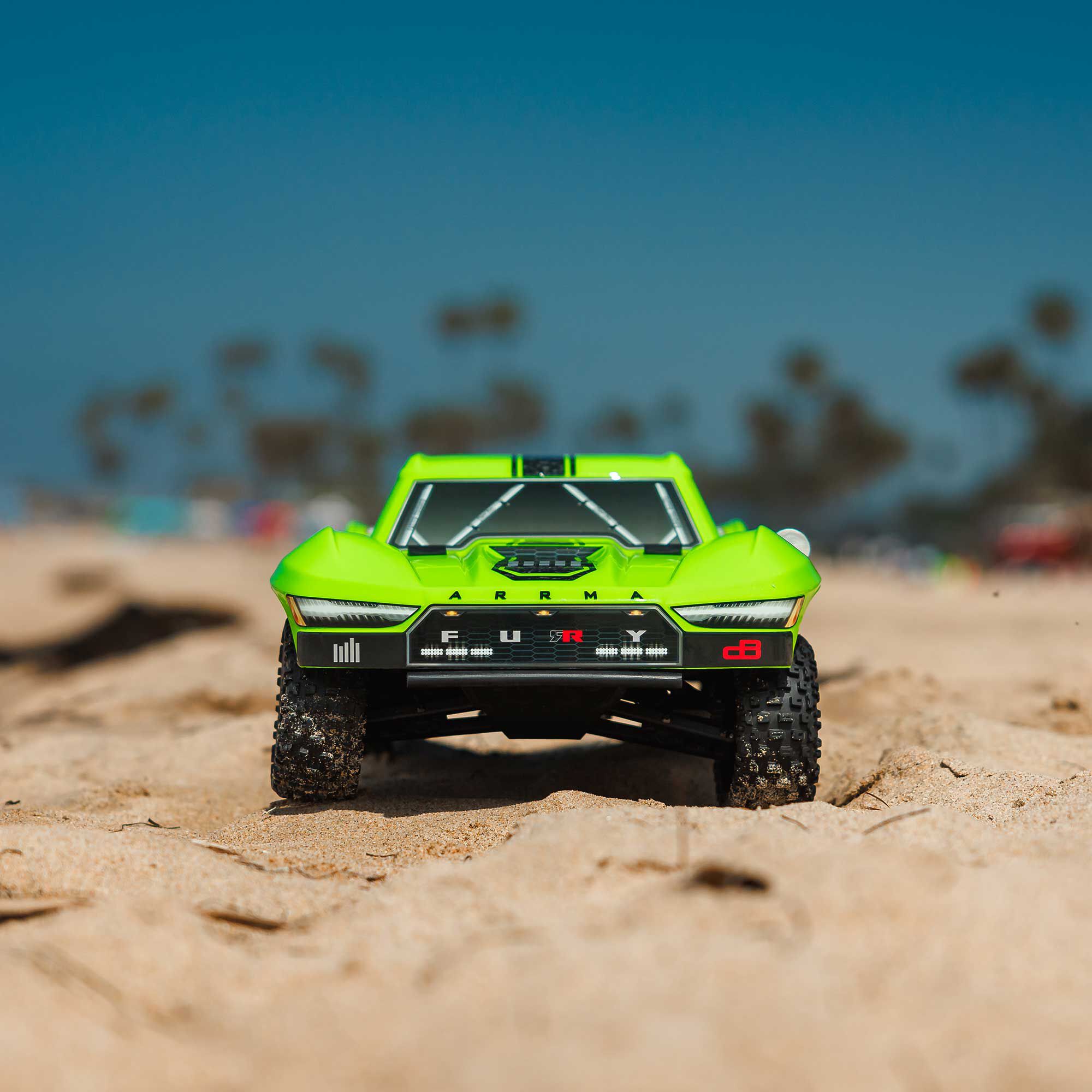 ARRMA 1/10 FURY 2WD RTR Brushed Short Course Truck, Green