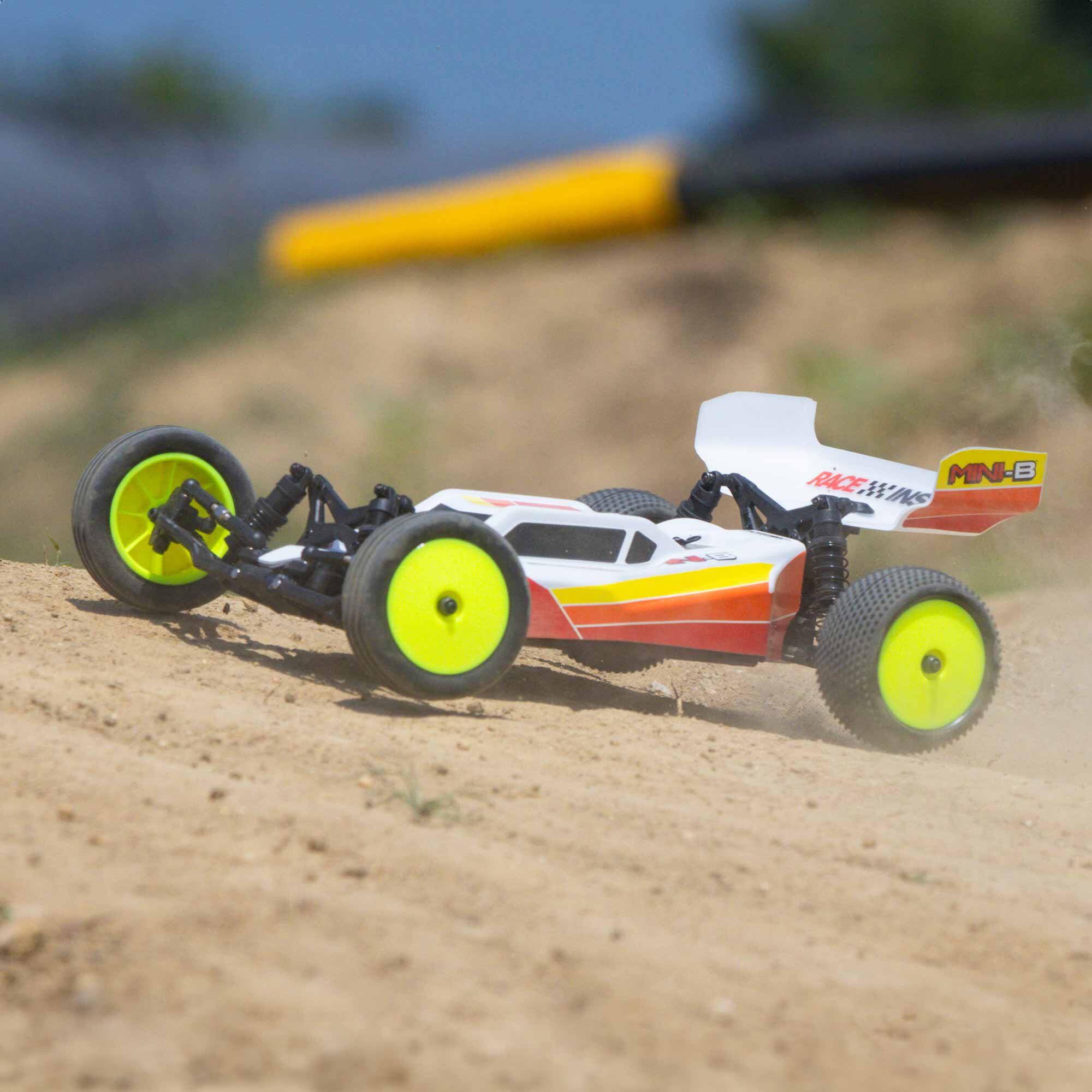 Losi 1/16 Mini-B 2S 2WD RTR Brushless Buggy (Battery & Charger included), Red