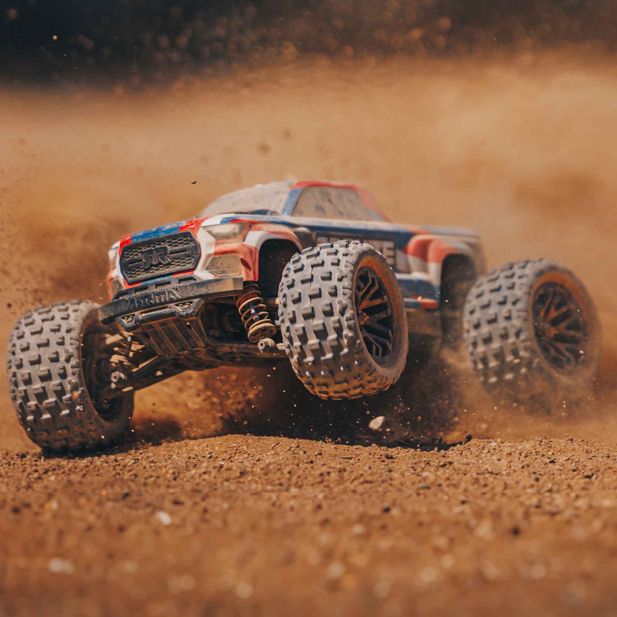 ARRMA 1/18 GRANITE GROM 4X4 RTR Brushed Monster Truck (Battery & Charger Included), Blue