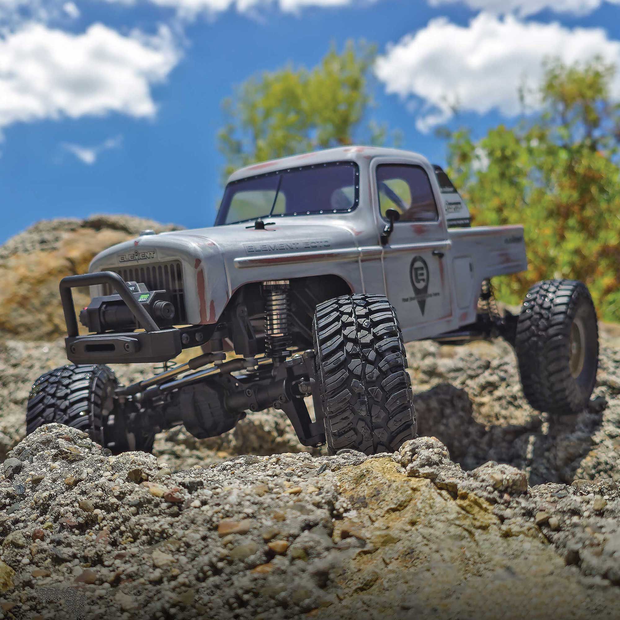 Team Associated 1/10 Enduro Ecto 4x4 Trail Truck RTR, Portal Axles, Gray