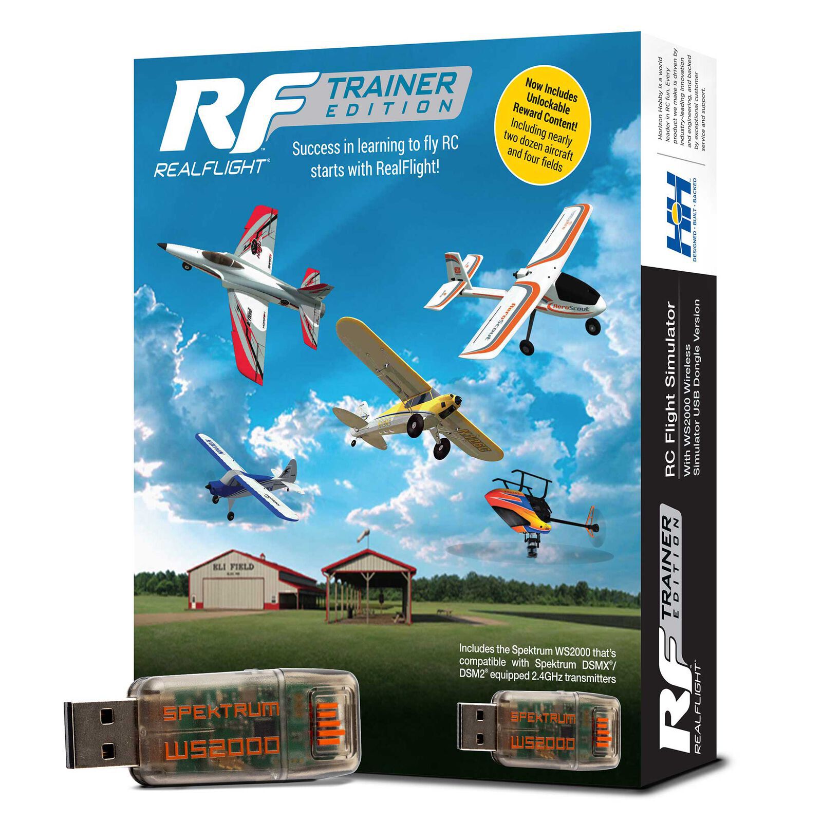 HobbyZone AeroScout S 2 1.1m and RealFlight Trainer Success Program Ultimate Combo