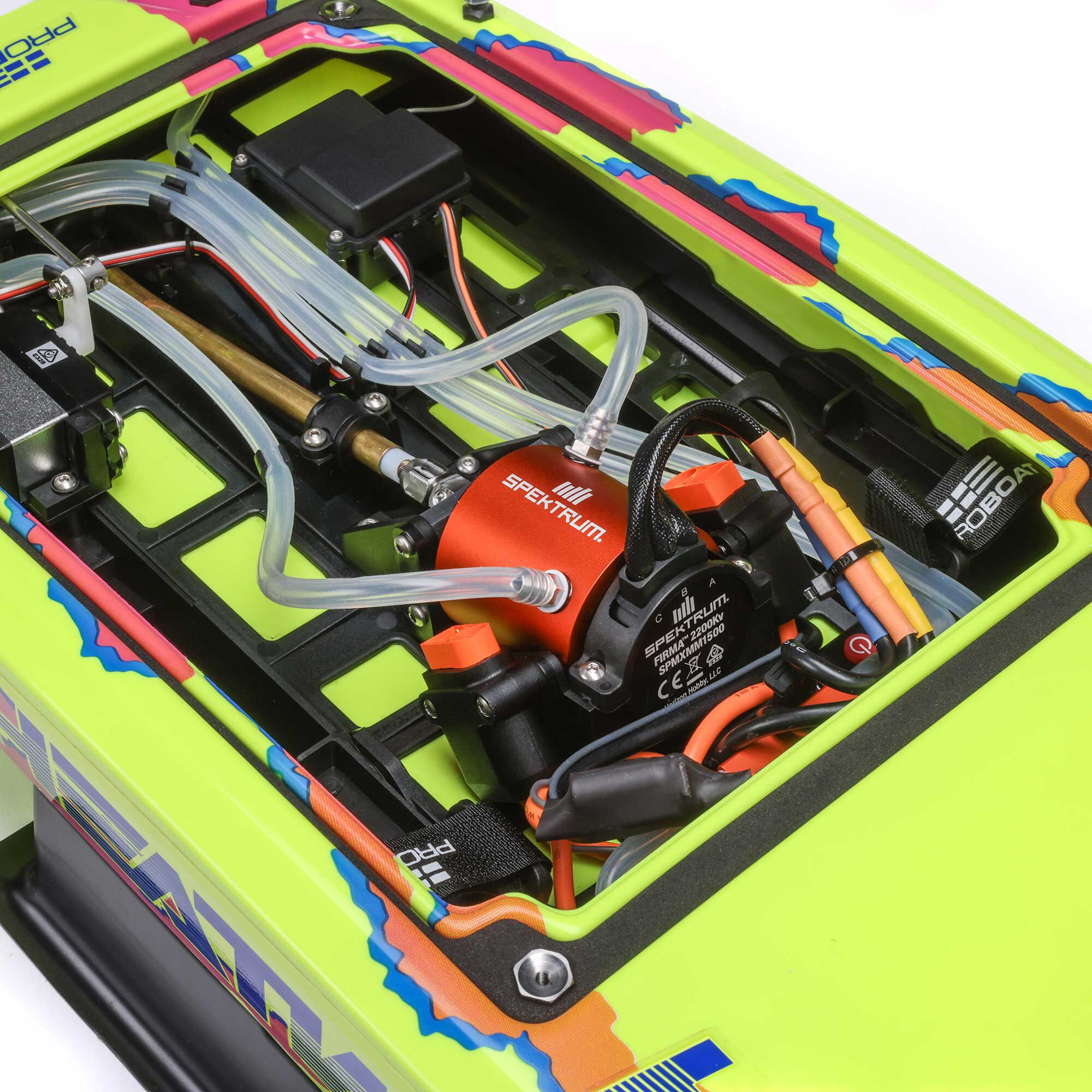 Pro Boat Blackjack 24" V2 Catamaran Brushless: RTR, Heat Wave Visual
