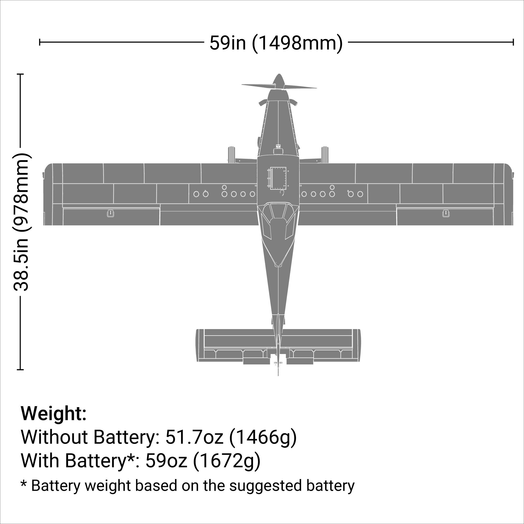 E-flite Air Tractor 1.5m BNF Basic with AS3X and SAFE Select
