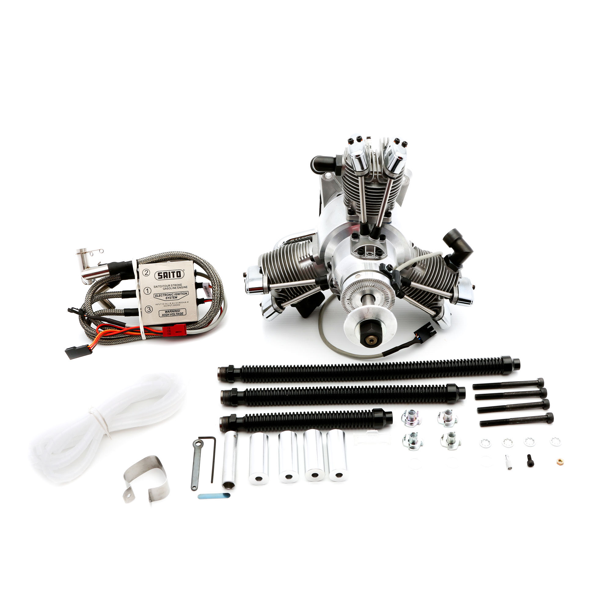 Saito Engines FG-60R3 60cc 3-Cylinder Gas Radial: CA