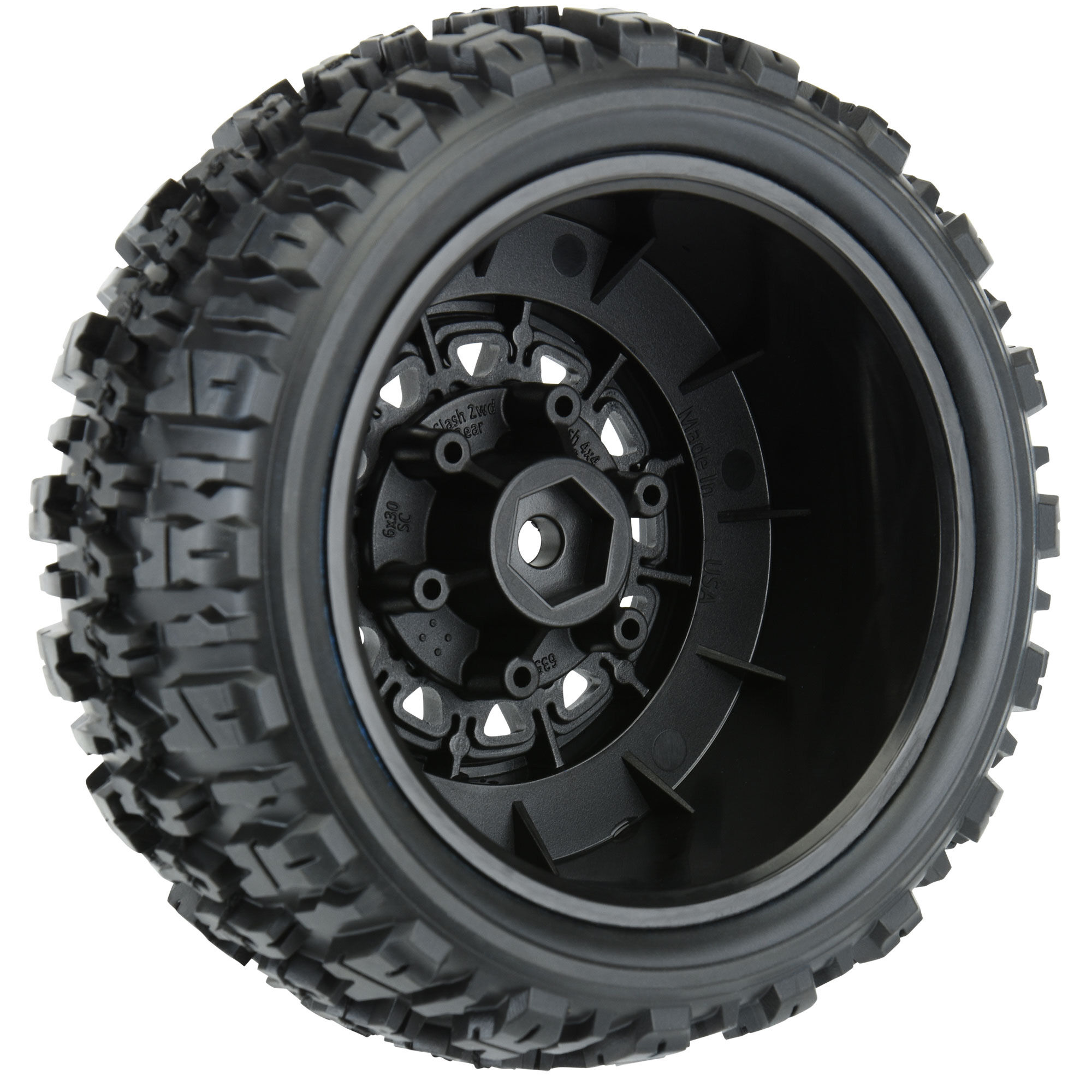 Pro-Line Racing 1/10 Trencher X Front/Rear 2.2"/3.0" SC Mounted 12mm Black Raid (2)