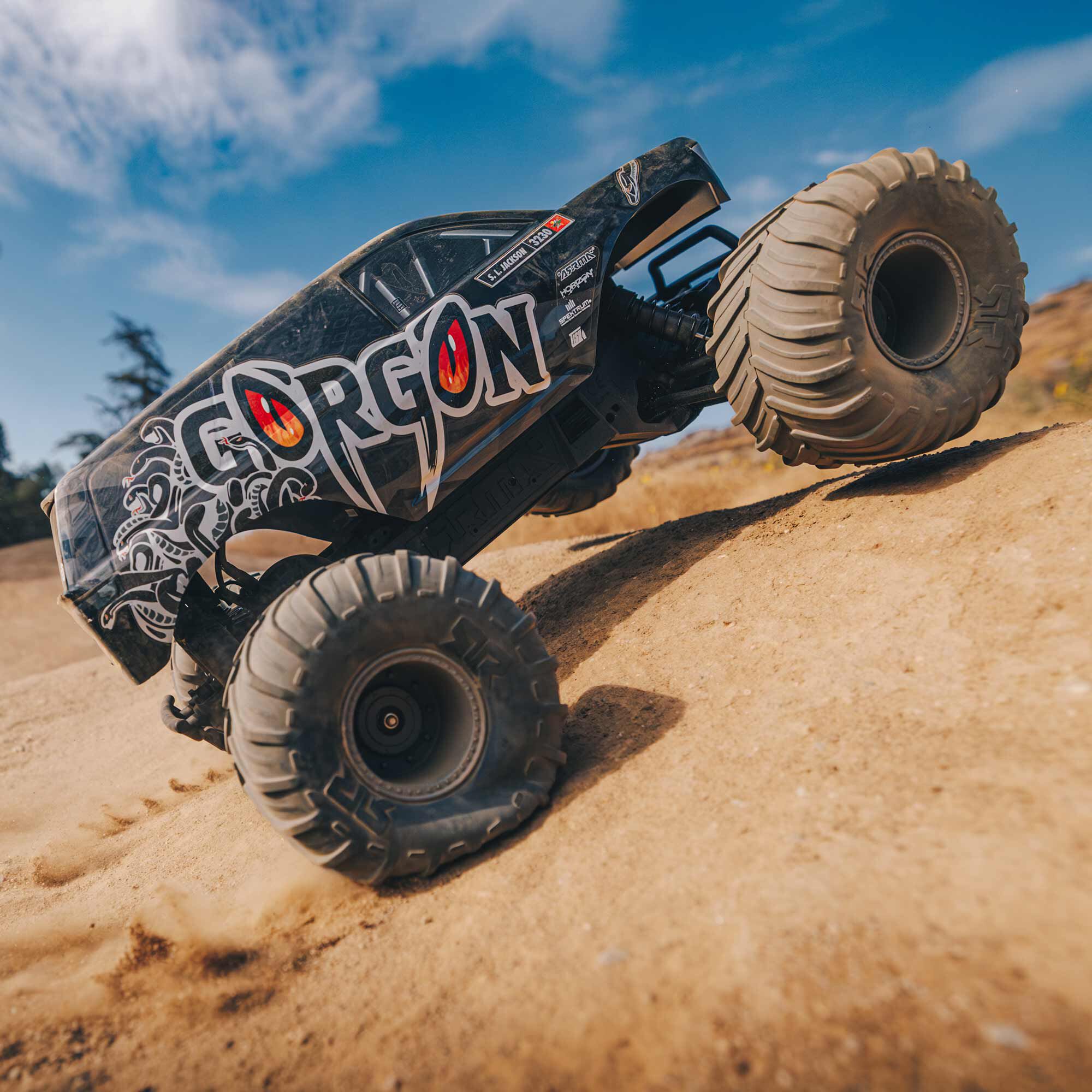 ARRMA 1/10 GORGON 2WD RTA Kit Brushed Monster Truck (Battery & Charger Included), Gun Metal
