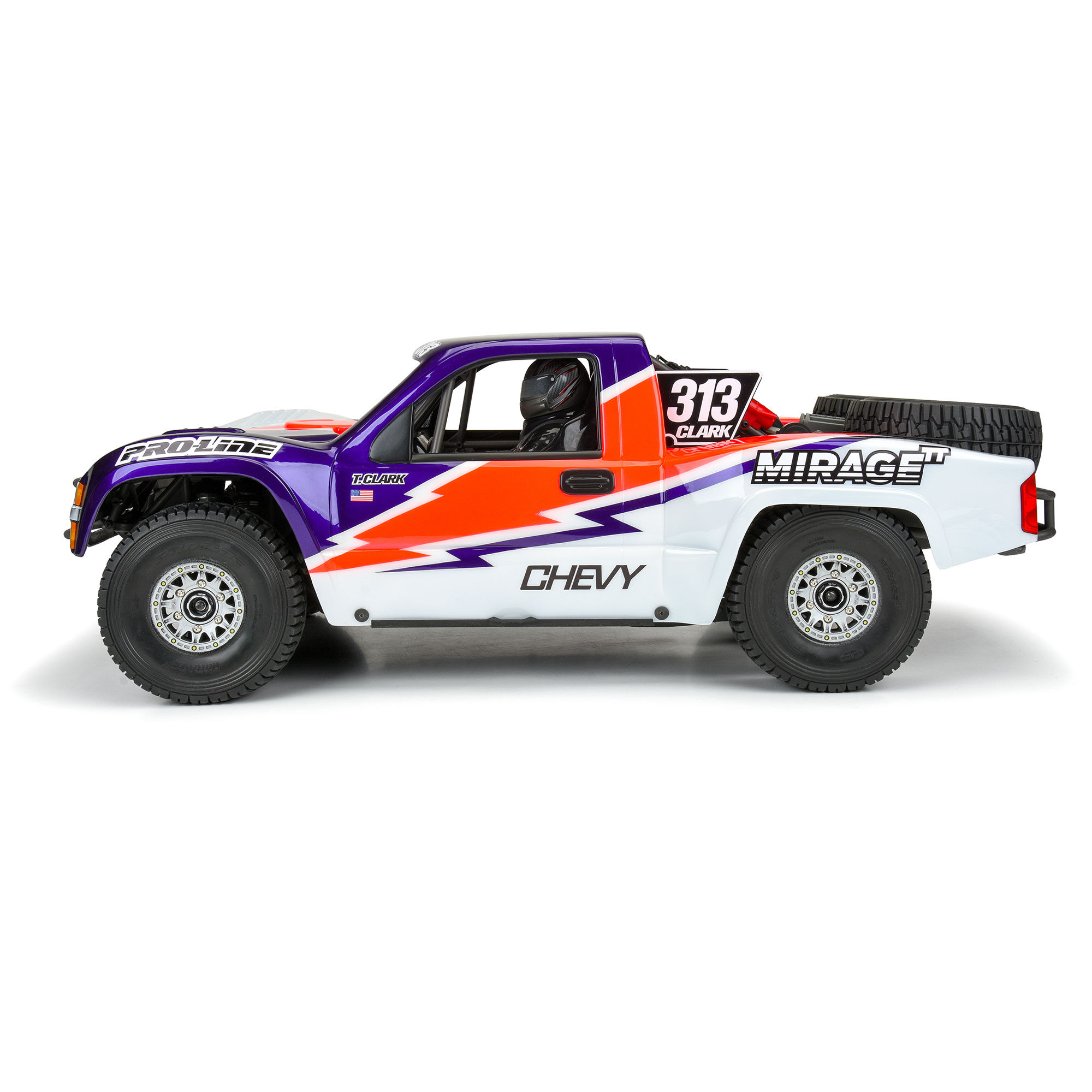 Pro-Line Racing 1/7 Pre-Cut 2007 Chevy Silverado Clear Body: Unlimited Desert Racer