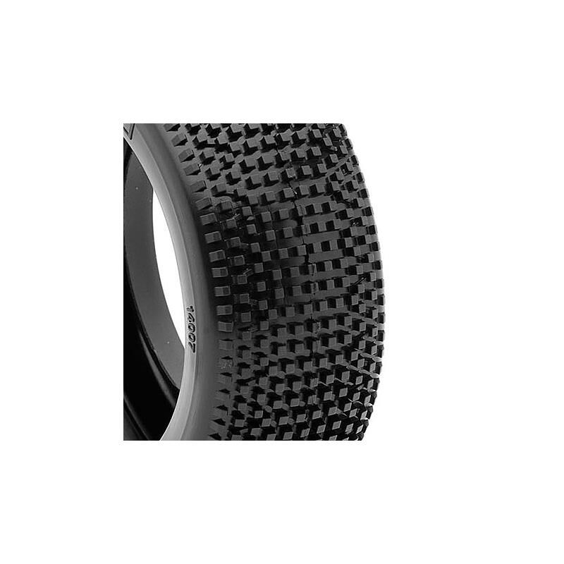 AKA PRODUCTS, INC. 1/8 Impact Soft Tires, Red Inserts (2): Buggy