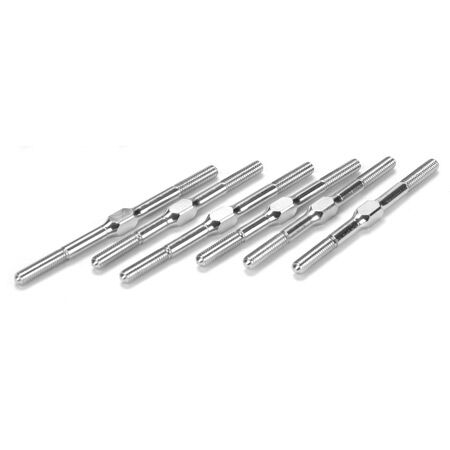 Losi Front/Rear Steering Turnbuckle Set (6): 10-T