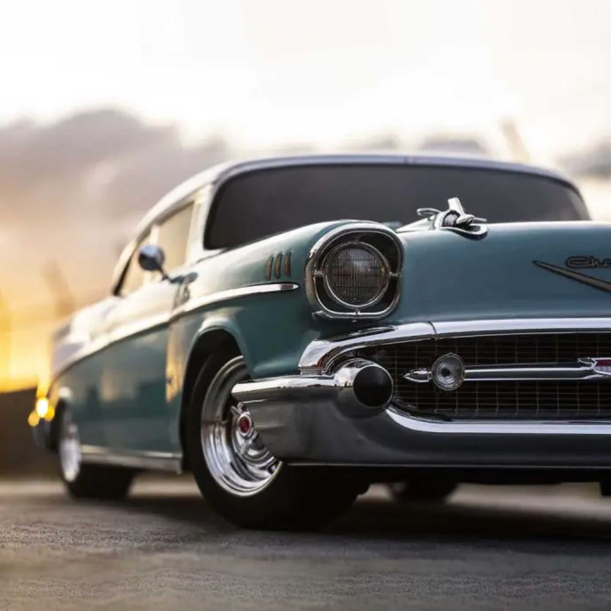 Kyosho 1/10 Chevy Bel Air Coupe Fazer Mk2 4x4 On-Road Touring Car RTR, Turquoise