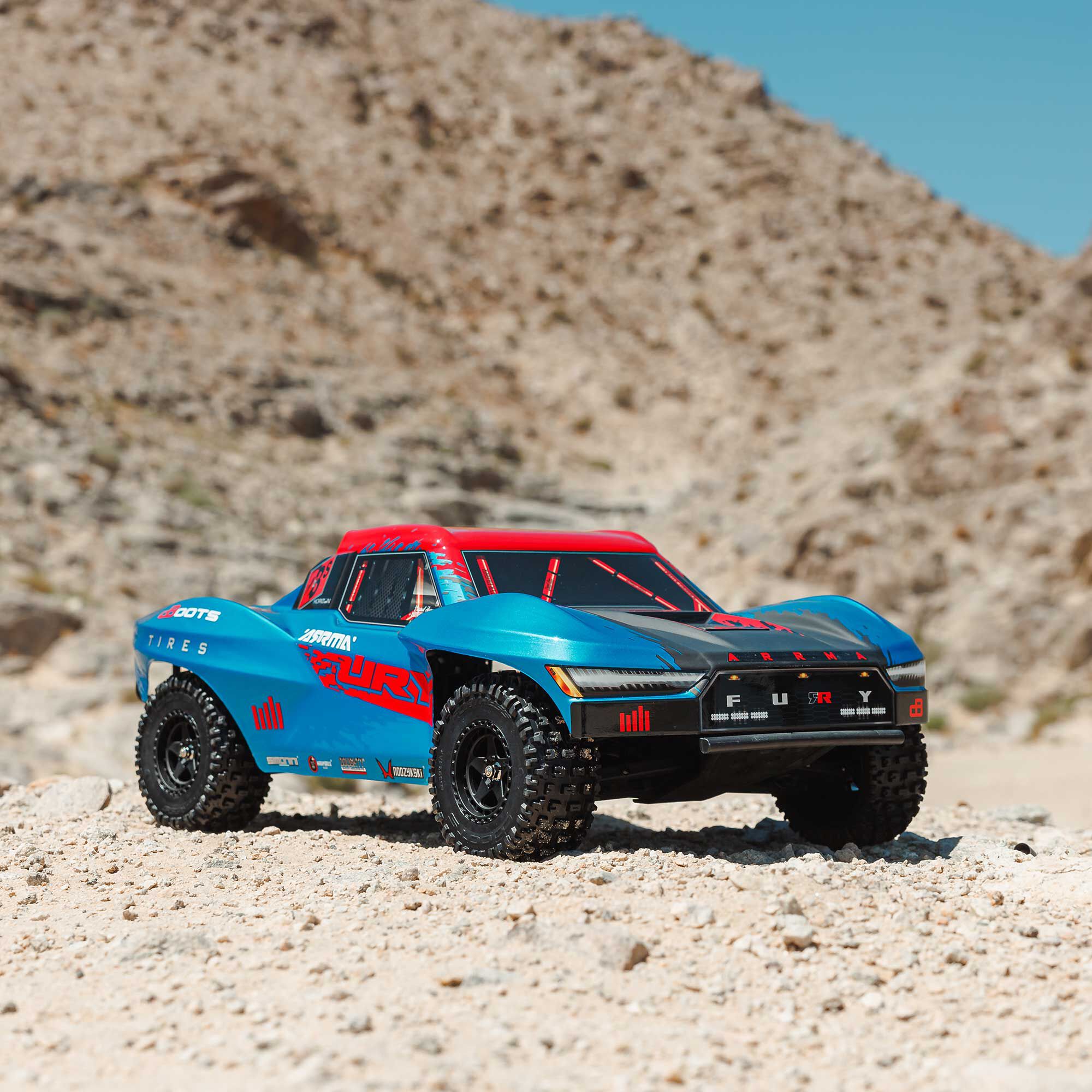 ARRMA 1/10 FURY 223S DSC 2WD RTR Brushless Short Course Truck, Blue