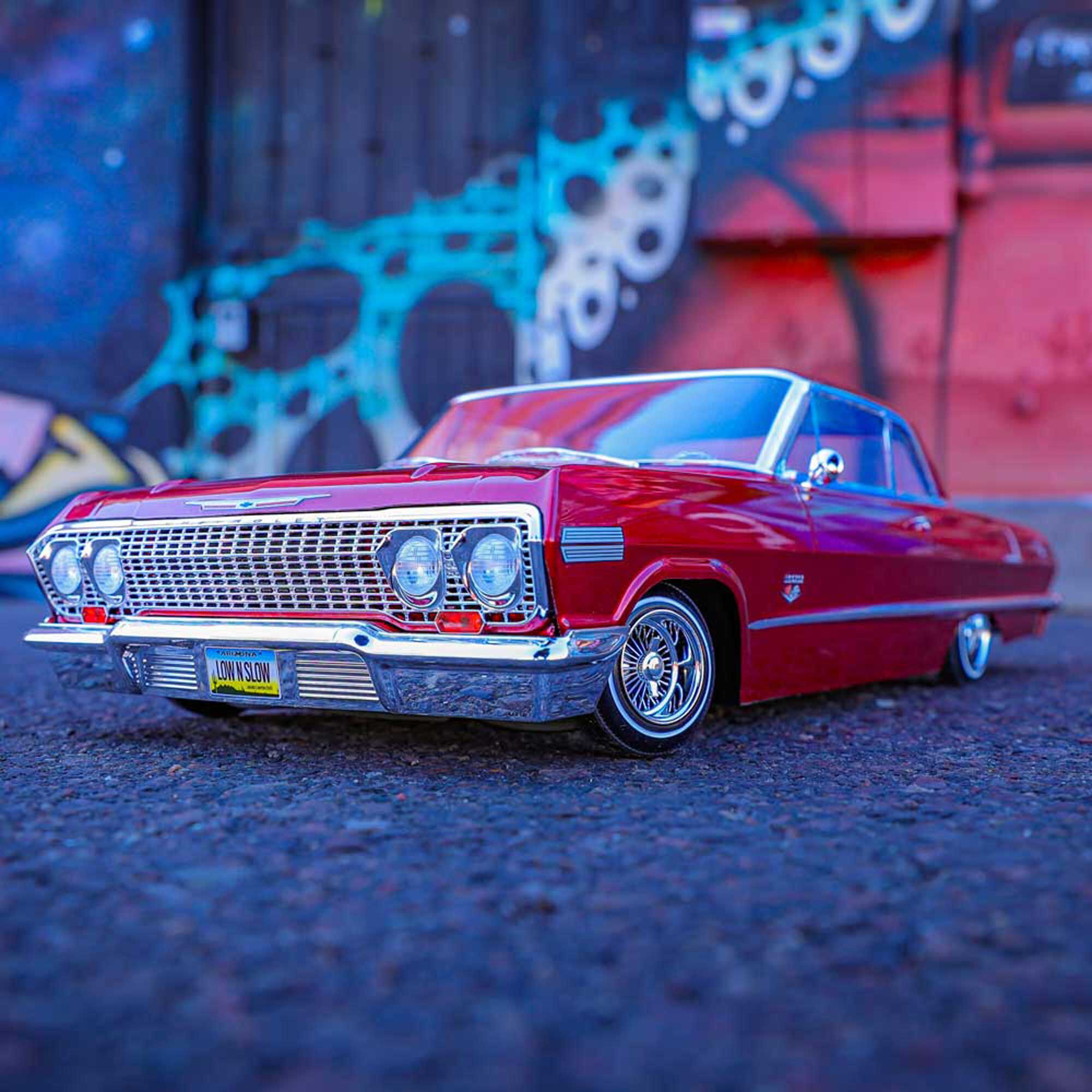 Redcat Racing 1/10 SixtyThree Chevy Impala SS 2WD Hopping Lowrider RTR, Red