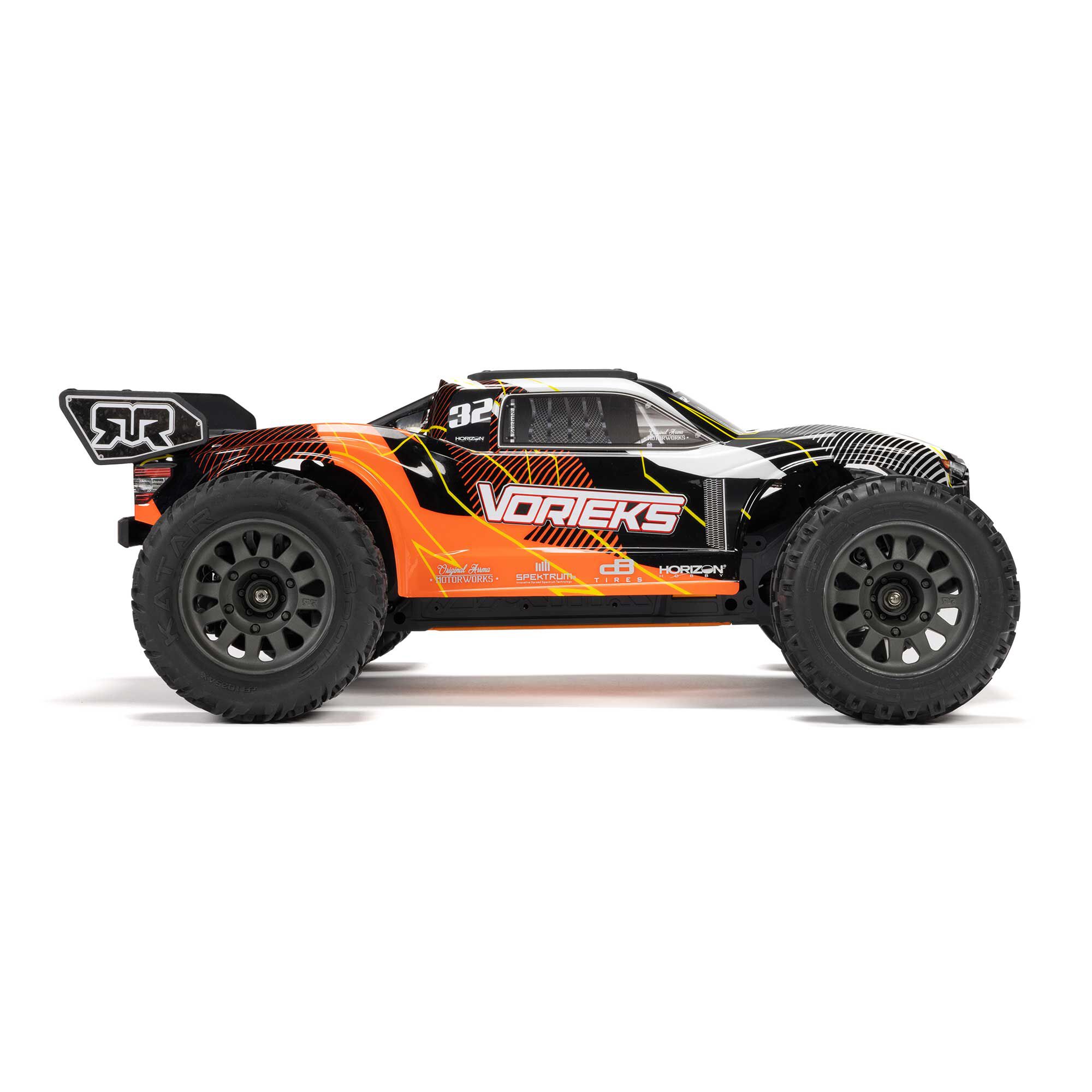 ARRMA 1/10 VORTEKS 2WD RTR Brushed Stadium Truck (Battery & Charger Included), Orange