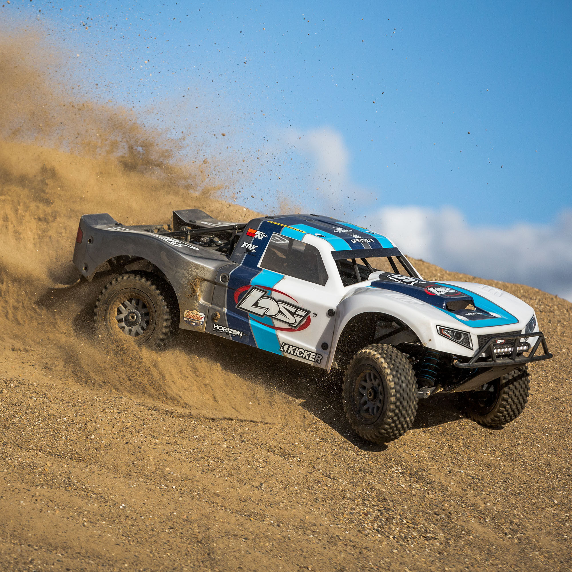 Losi 1/5 5IVE-T 2.0 V2 4X4 BND Gas Short Course Truck, Blue