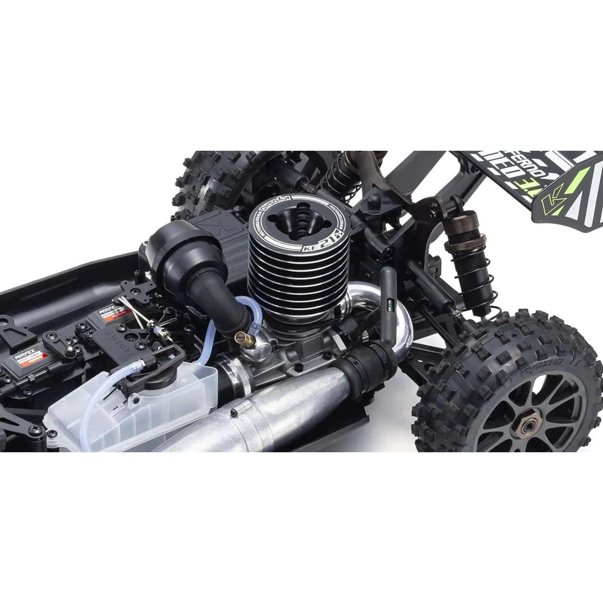 Kyosho 1/8 Inferno NEO 3.0 Nitro Buggy RTR, Yellow