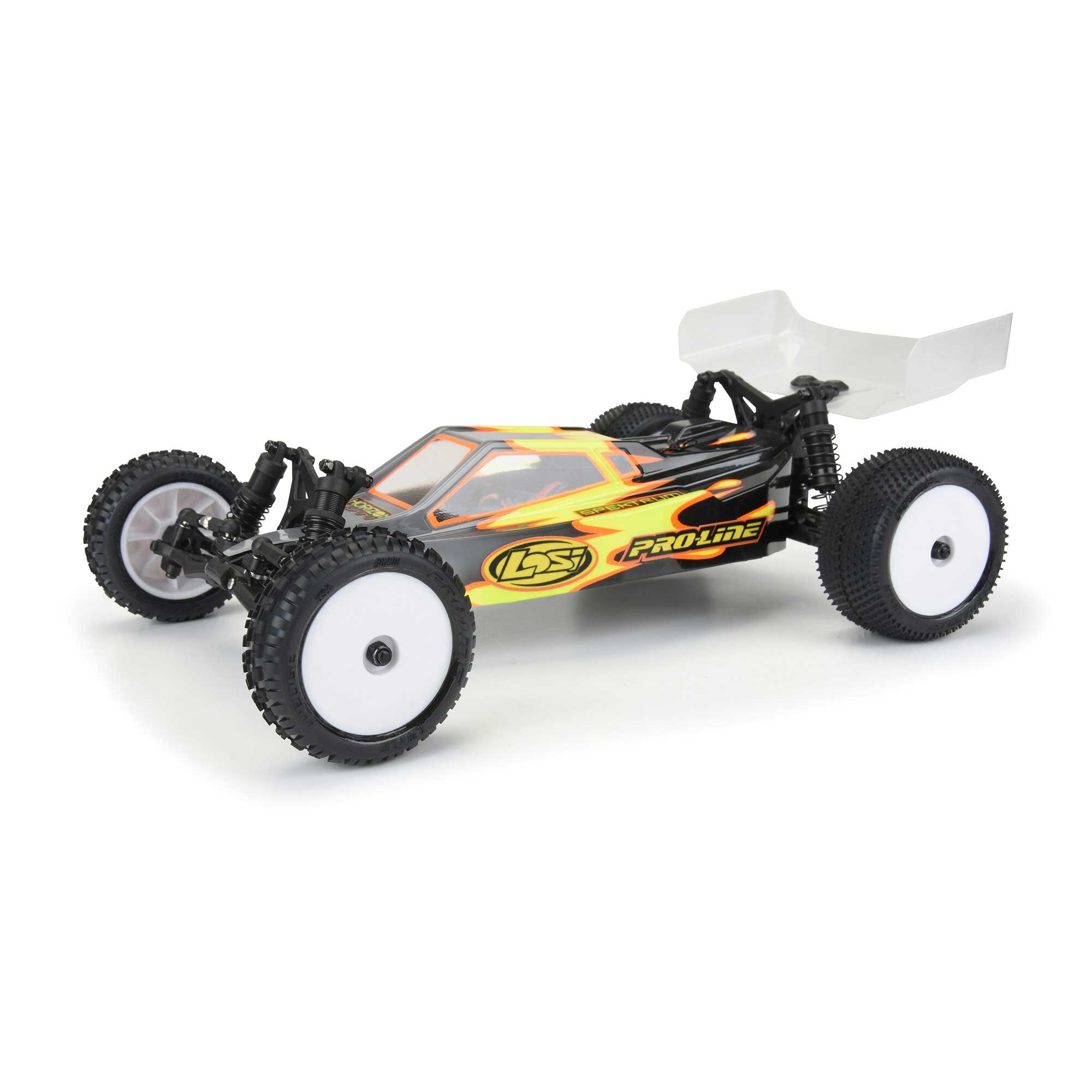 Pro-Line Racing 1/18 Wedge Front Carpet Mini-B Tires Mounted 8mm White Wheels (2)