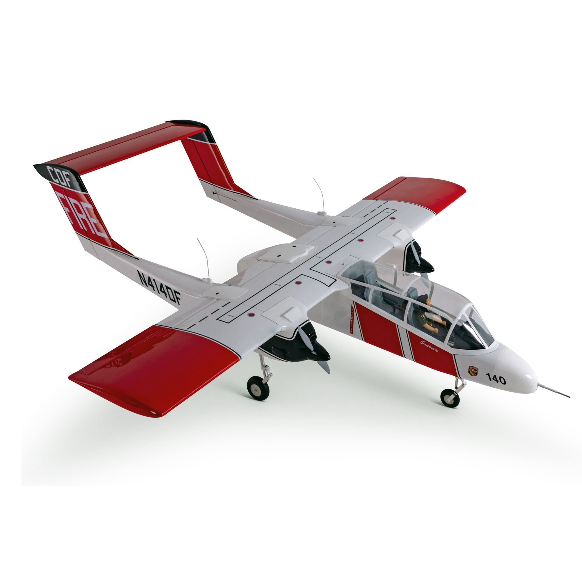 Hangar 9 OV-10 Bronco 20cc ARF with Landing Gear Set, Spektrum Avian Motors and ESCs Combo