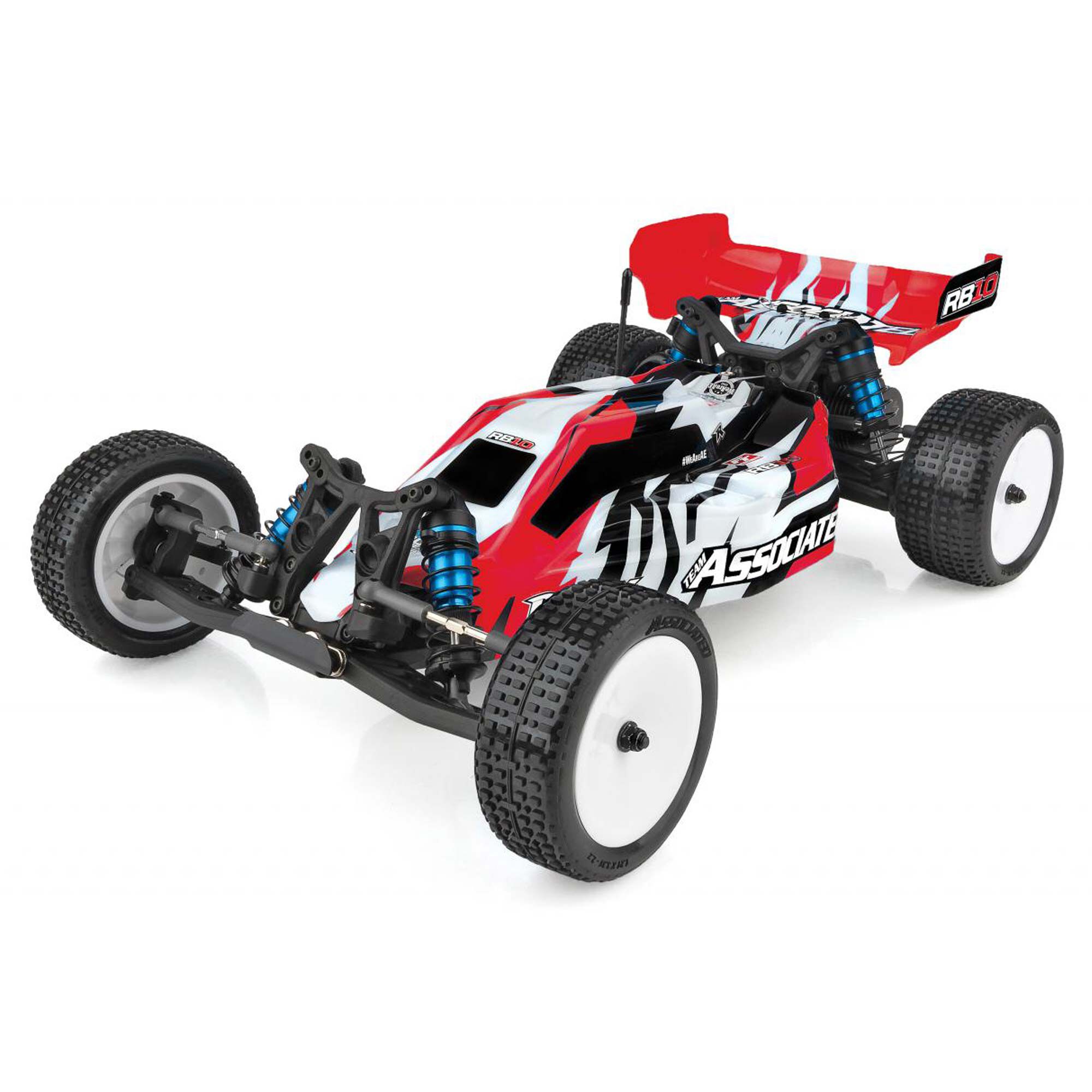 Team Associated 1/10 RB10 2WD Buggy RTR, Red, LiPo Combo
