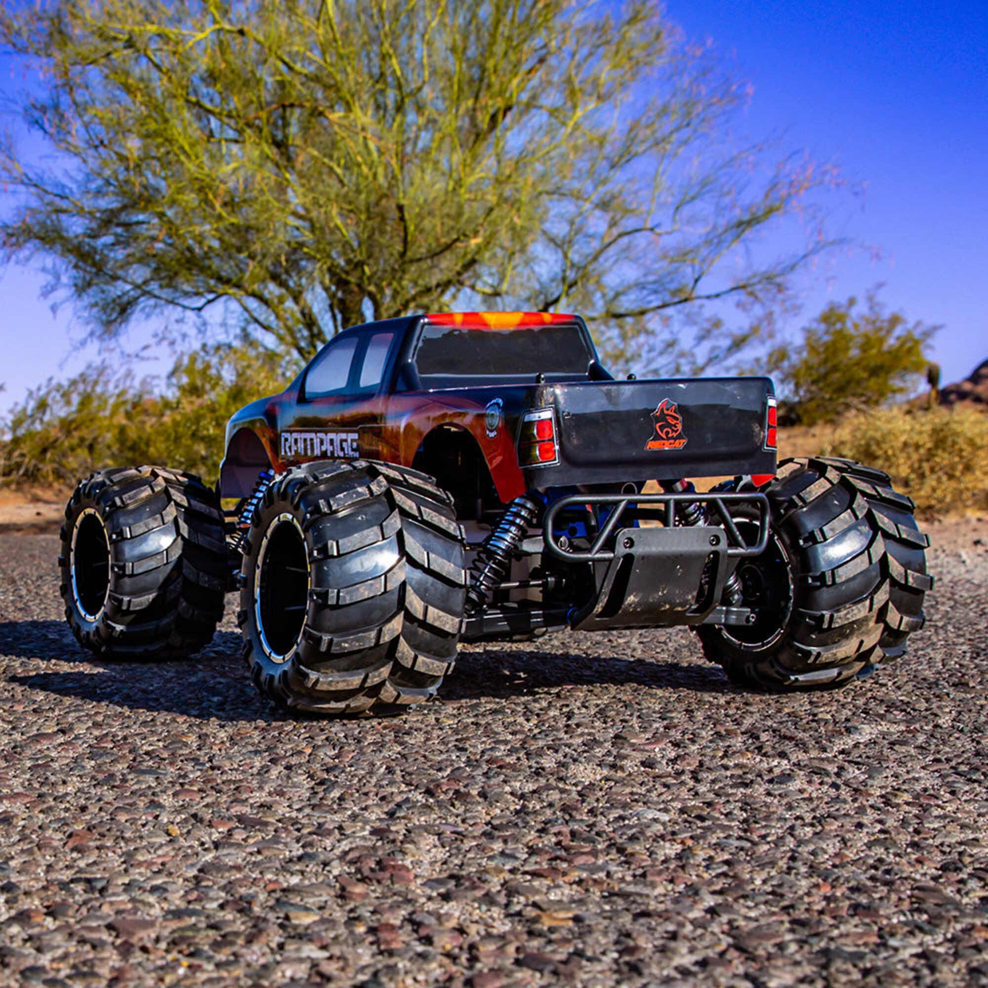 Redcat Racing 1/5 Rampage MT V3 4X4 Gas Monster Truck RTR, Orange Flame
