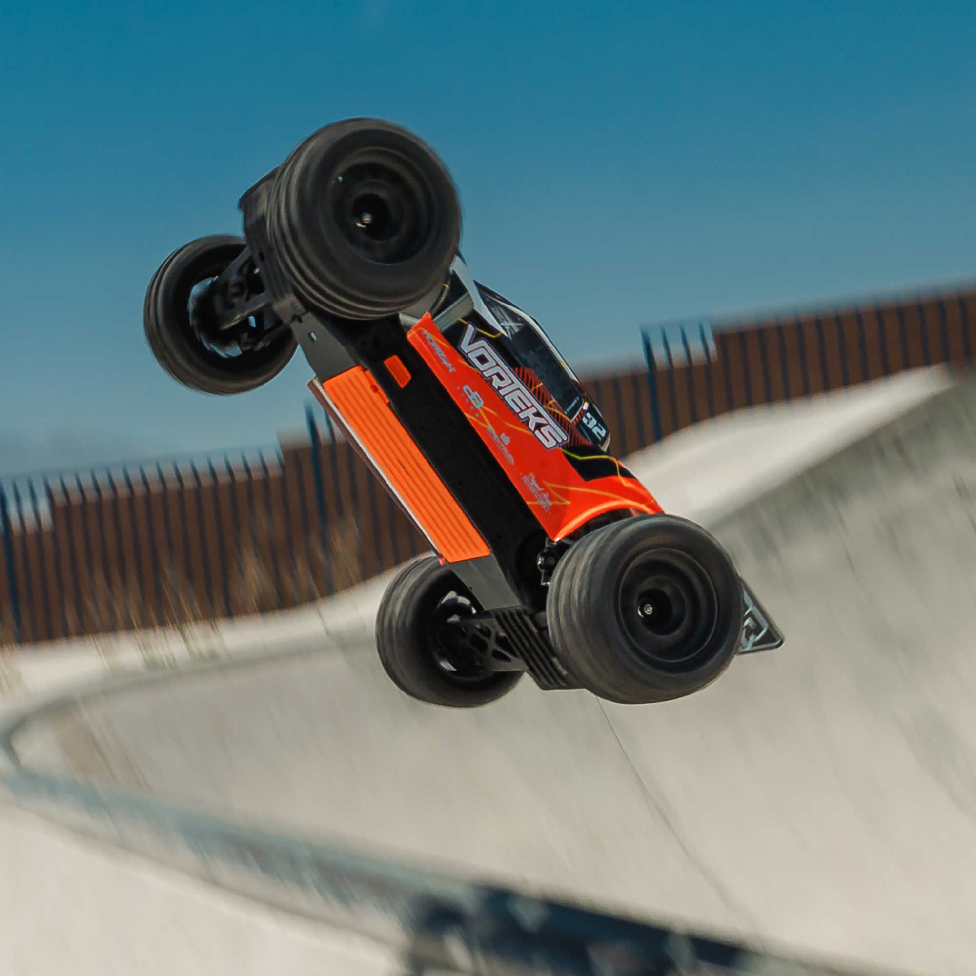 ARRMA 1/10 VORTEKS 2WD RTR Brushed Stadium Truck (Battery & Charger Included), Orange