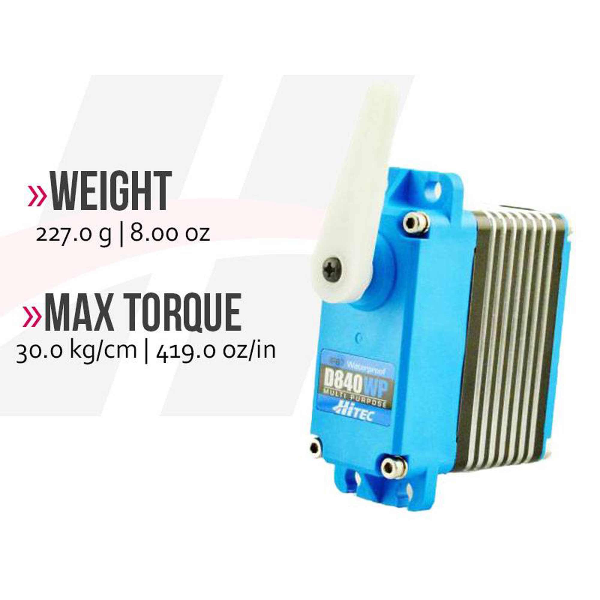 Hitec RCD Inc. D840WP Giant Scale Digital Waterproof Metal Gear Servo