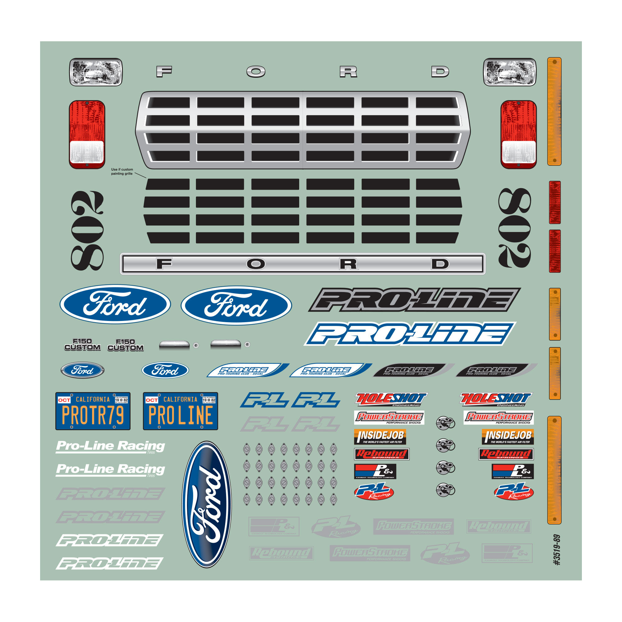 Pro-Line Racing 1/10 1979 Ford F-150 Race Truck Clear Body: Short Course