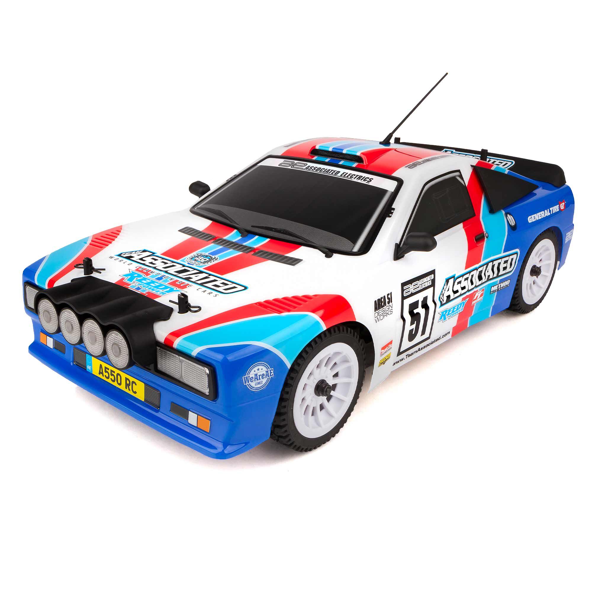 Team Associated 1/10 Apex2 Sport, A550 Rally Car RTR, LiPo Combo