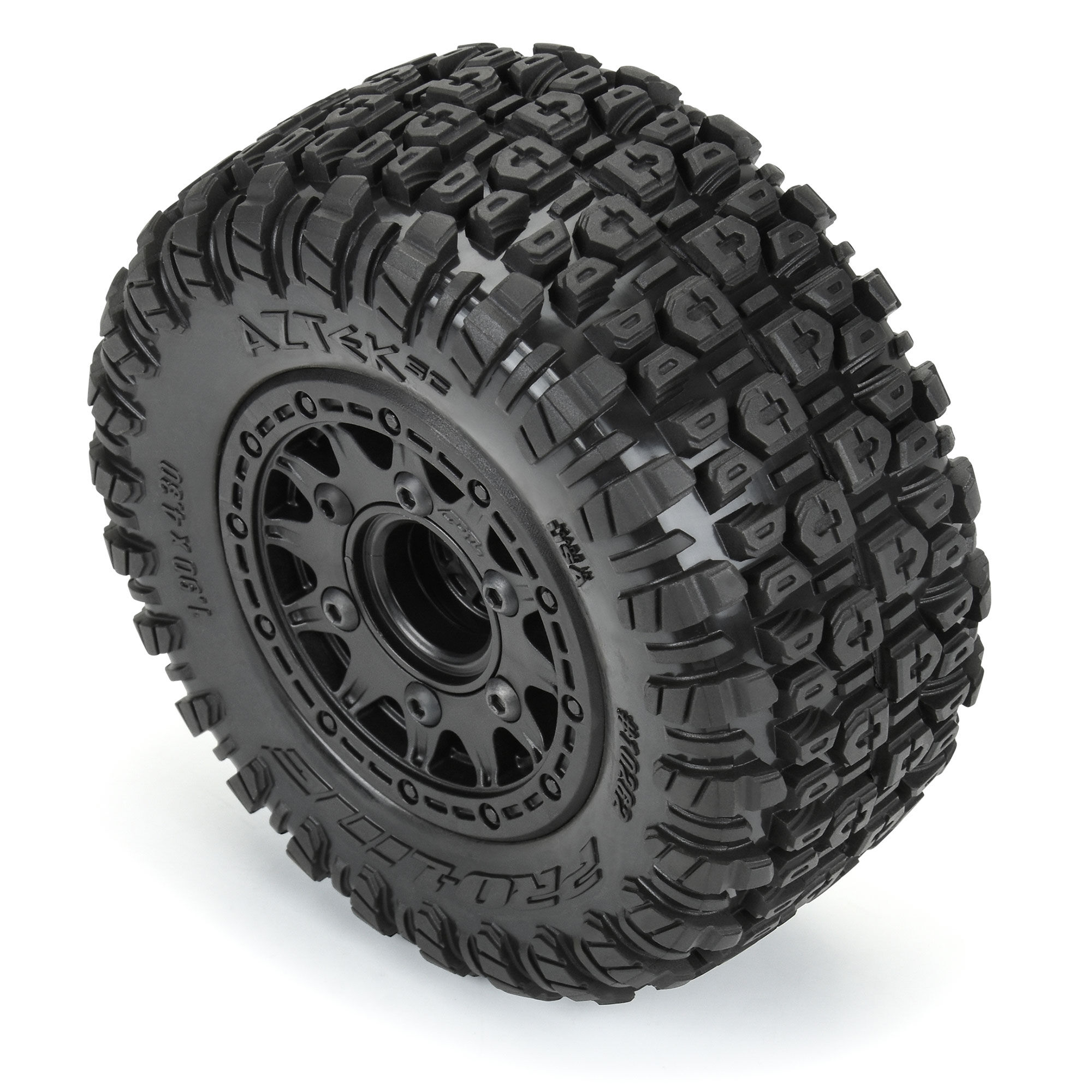 Pro-Line Racing 1/10 Aztek M2 F/R 2.2"/3.0" SC MTD 12mm & 14mm Black Raid Wheels (2)