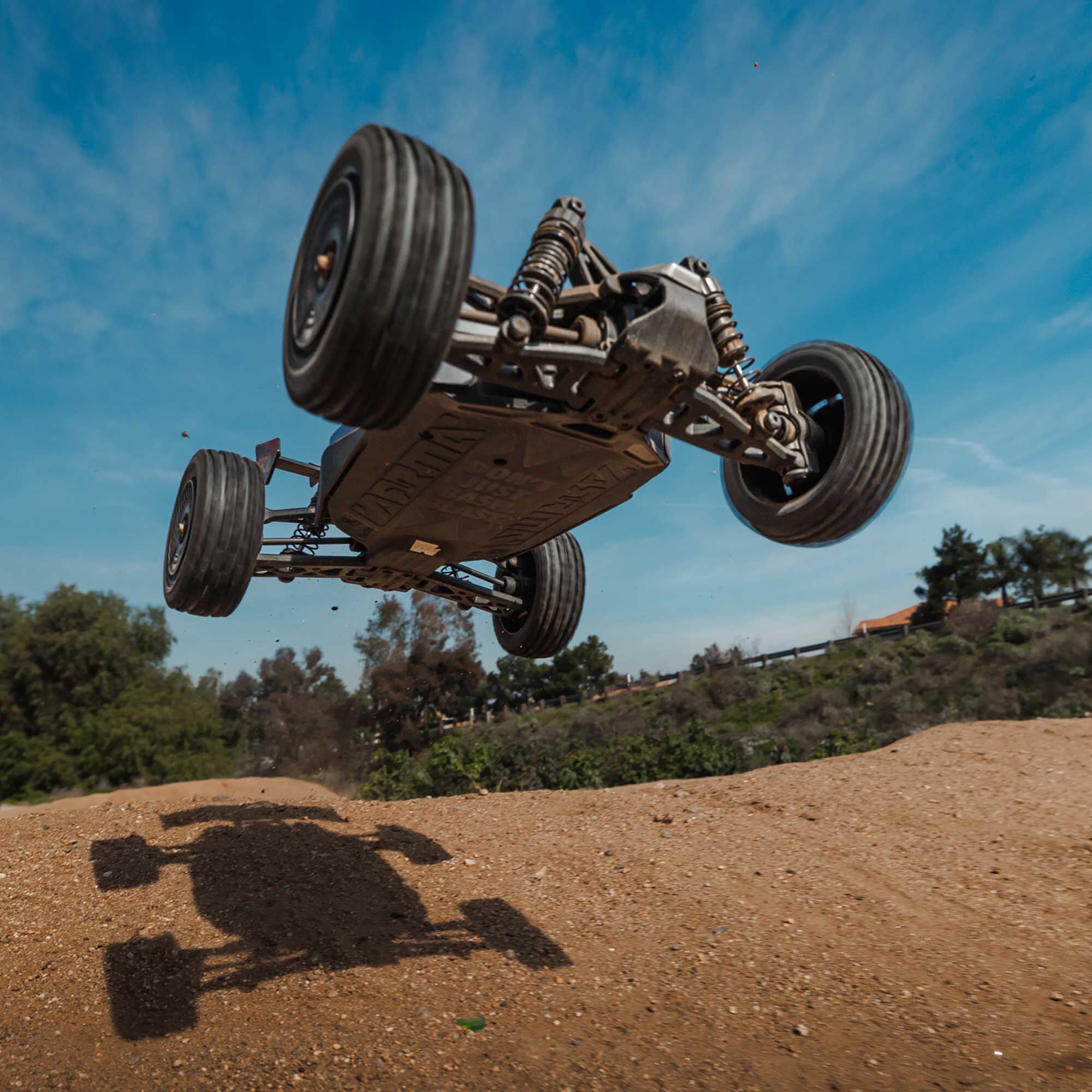 ARRMA 1/14 TYPHON GROM 4X4 RTR Brushed Buggy (Battery & Charger Included), Blue/Silver