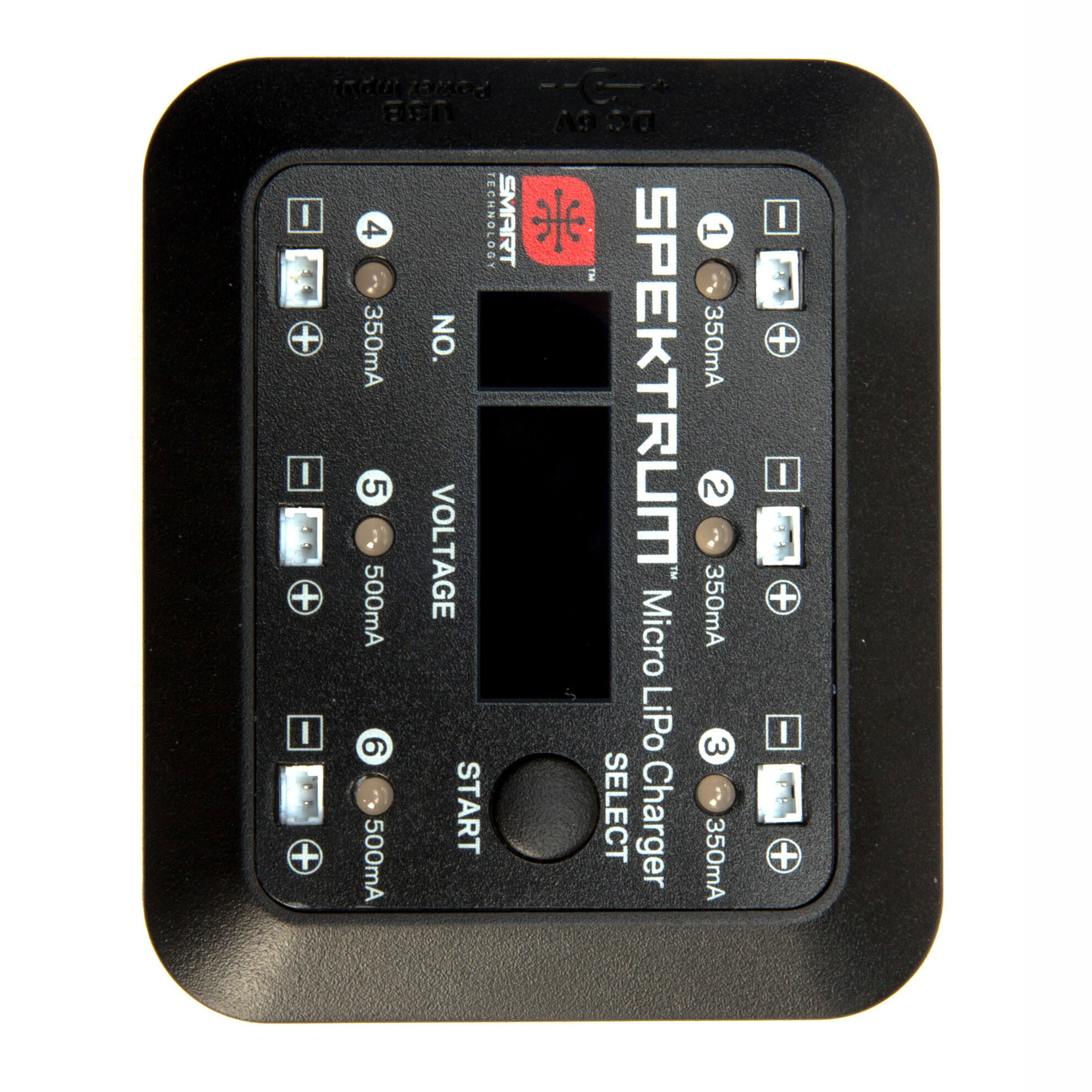 Spektrum S63 Micro 6-port DC/USB 1S LiPo Charger