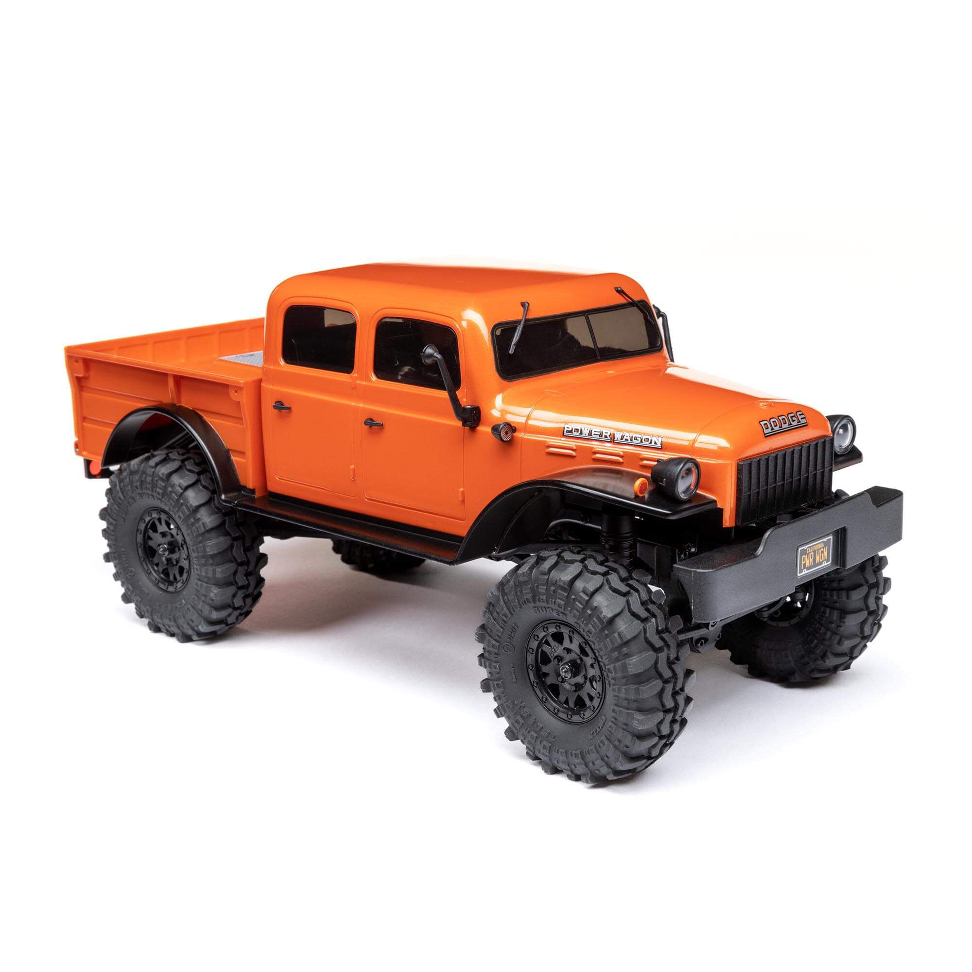 Axial 1/24 SCX24 Dodge Power Wagon 4X4 RTR Brushed Rock Crawler (Battery & Charger Included), Orange
