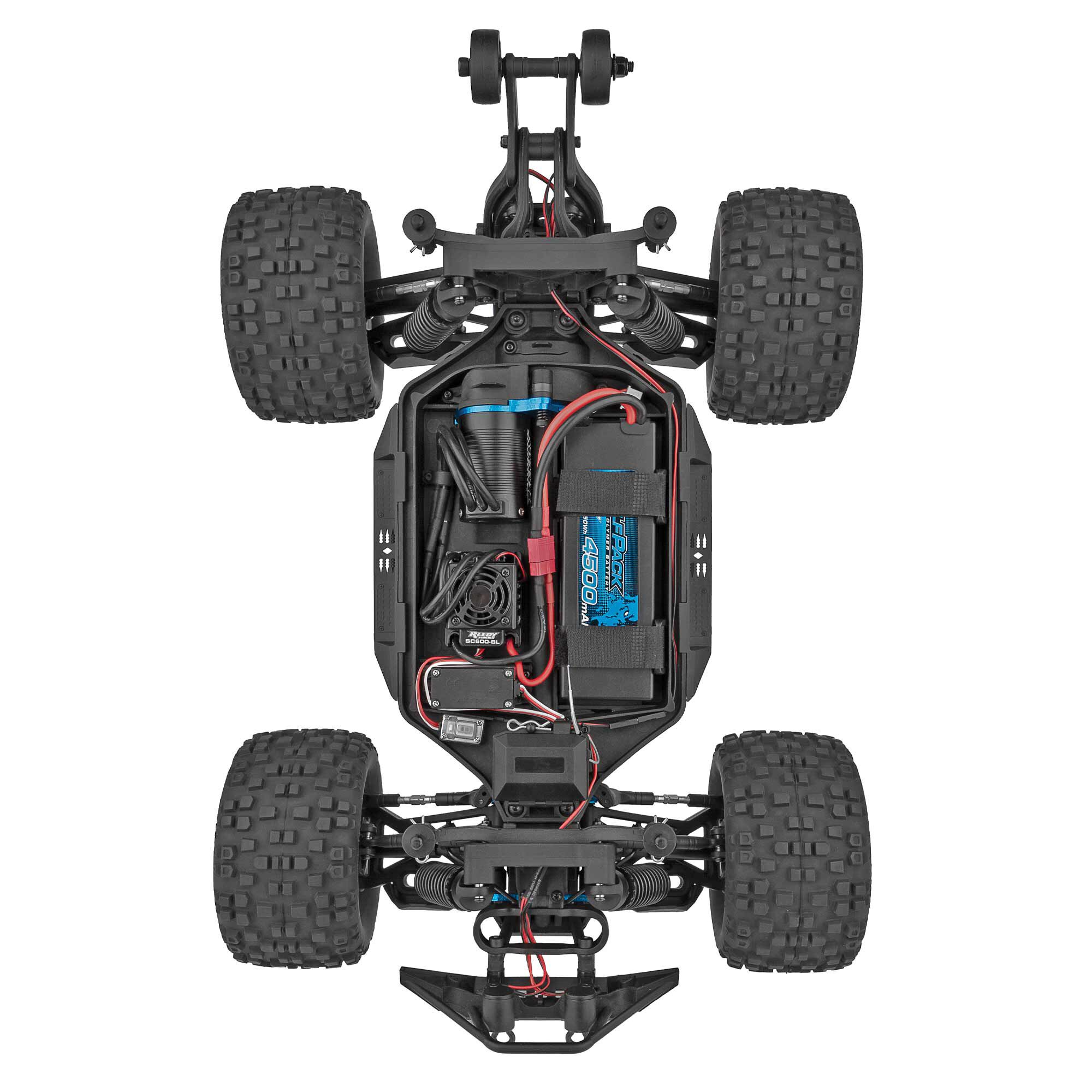 Team Associated 1/10 Rival MT10 4WD Brushless RTR V2, 3S LiPo Combo