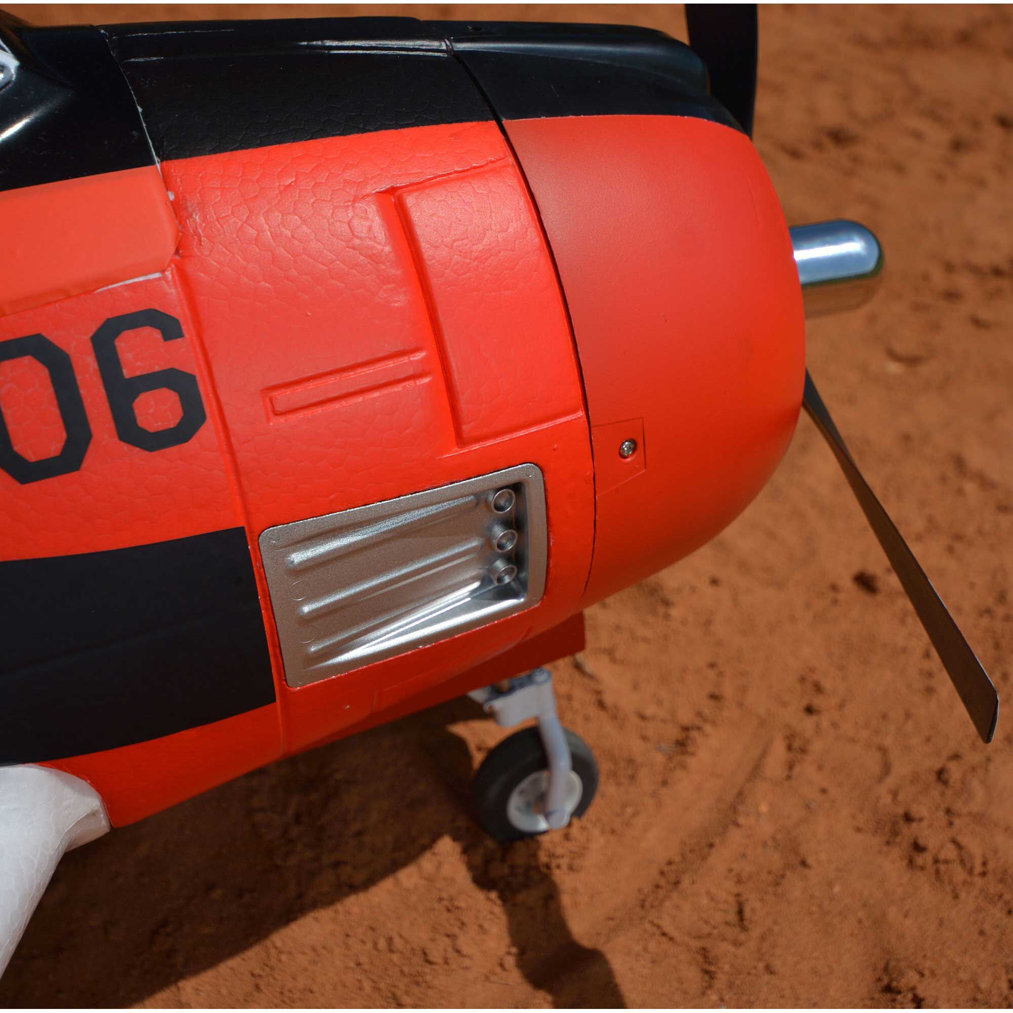 FMS T-28D Trojan V4 Red PNP, 1400mm
