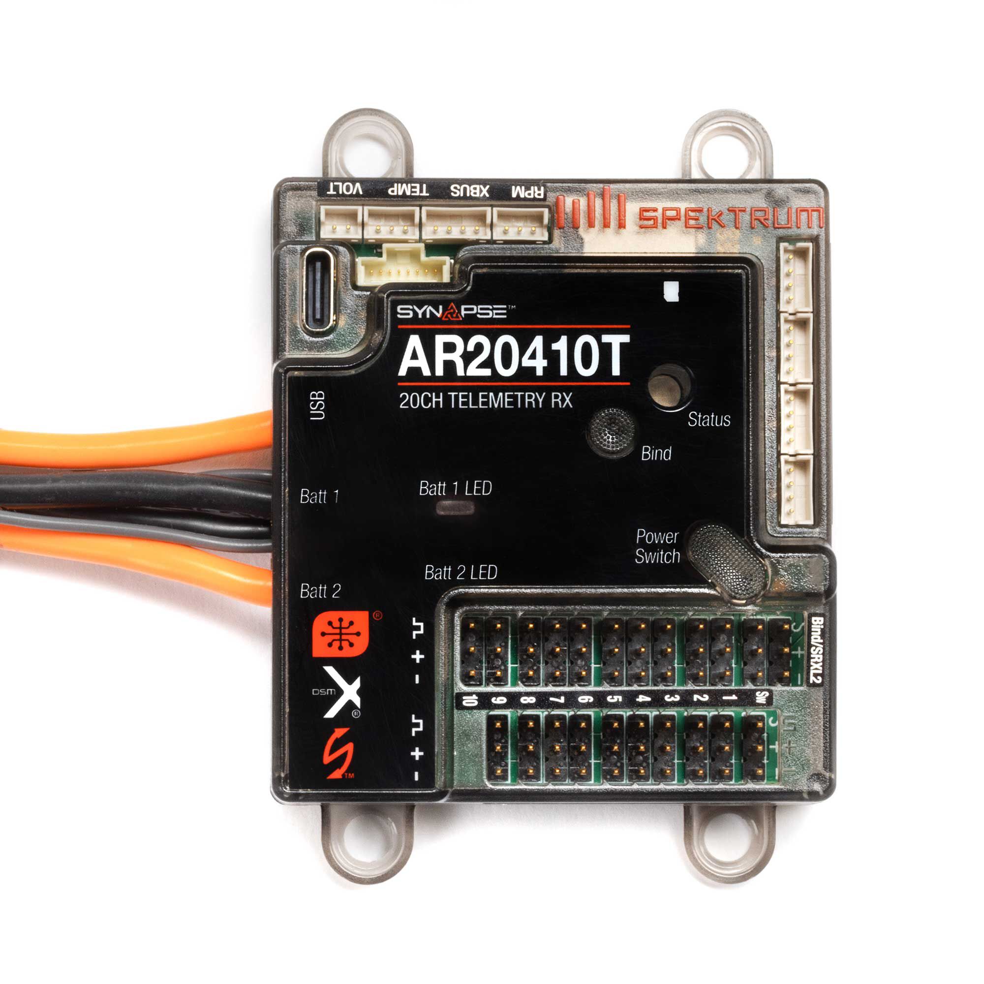 Spektrum AR20410T 20-Channel PowerSafe Telemetry Receiver