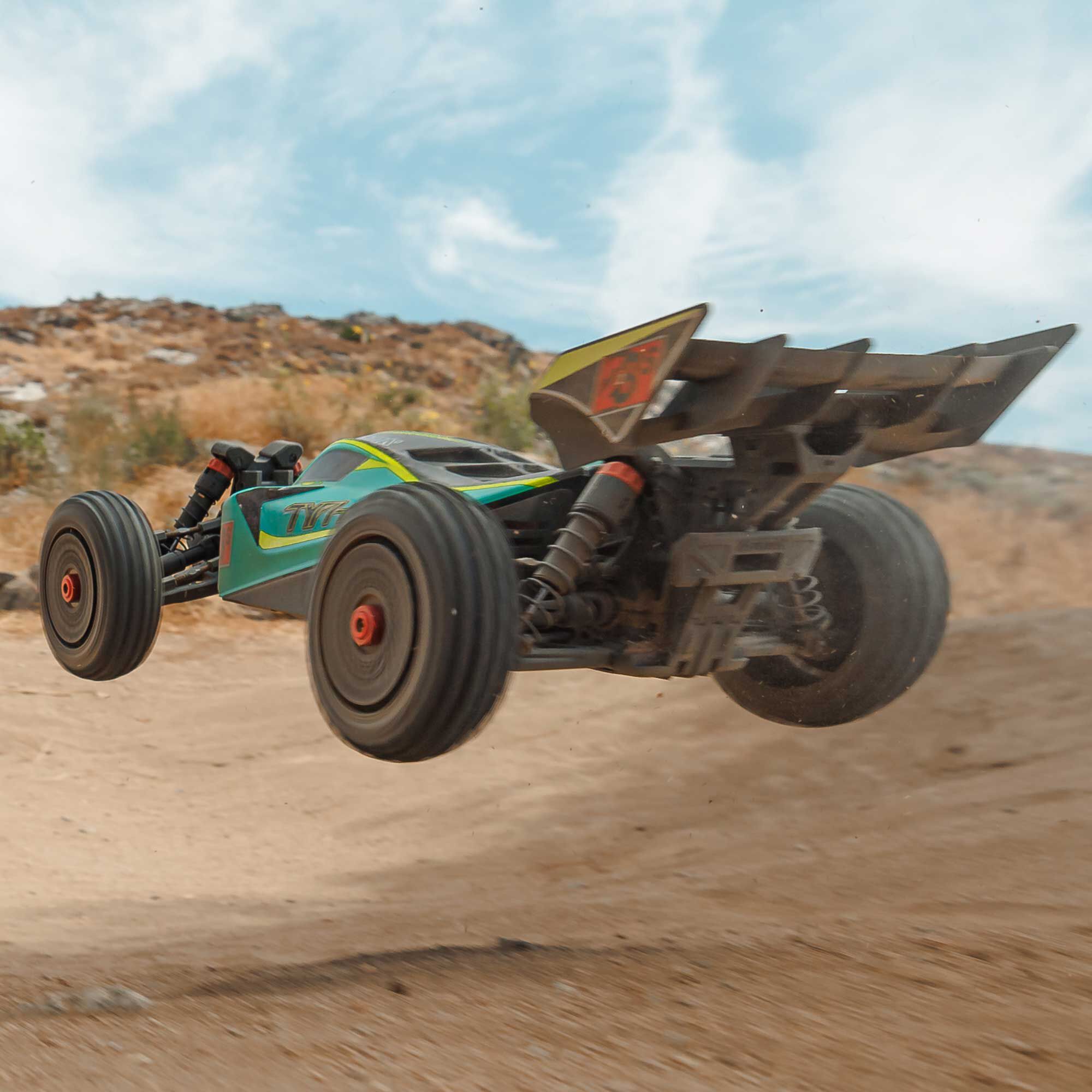 ARRMA 1/8 TYPHON 223S DSC 4X4 RTR Brushless Buggy, Green