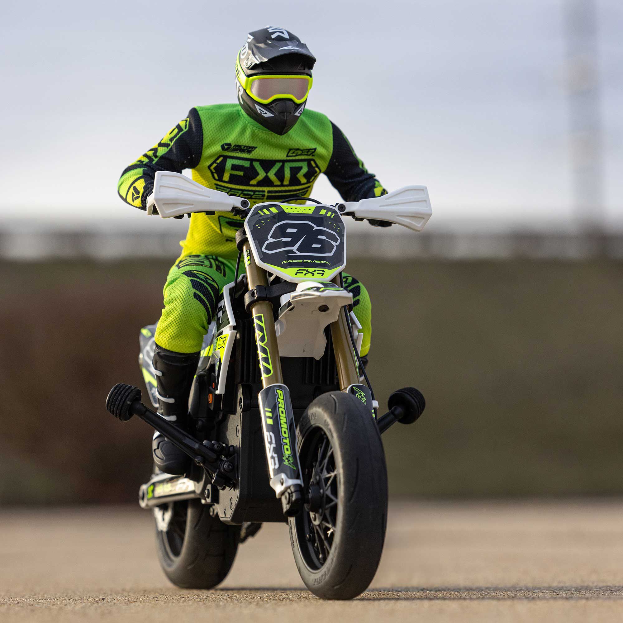 Losi 1/4 Promoto-SM FXR Supermoto Motorcycle RTR (Battery and Charger Included), White