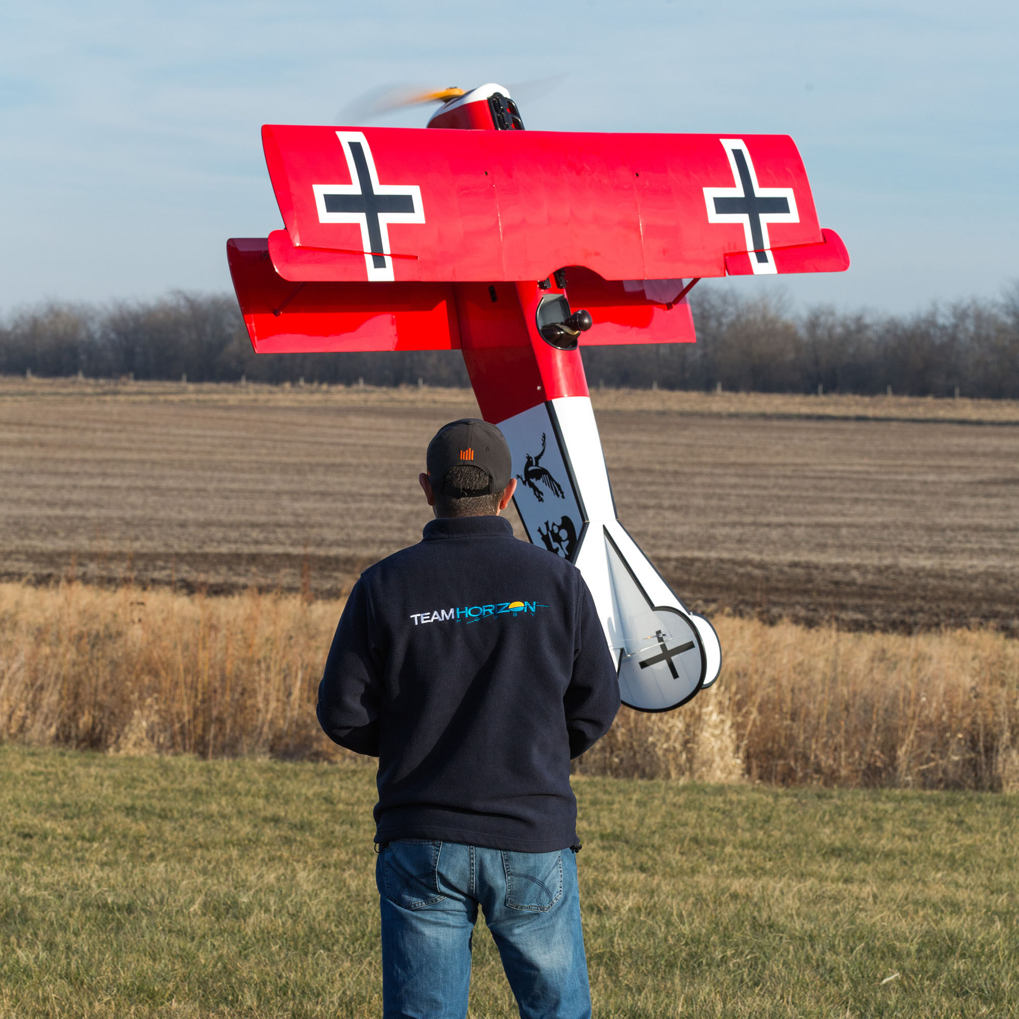 Hangar 9 Fokker D.VII 30-60cc ARF, 87"