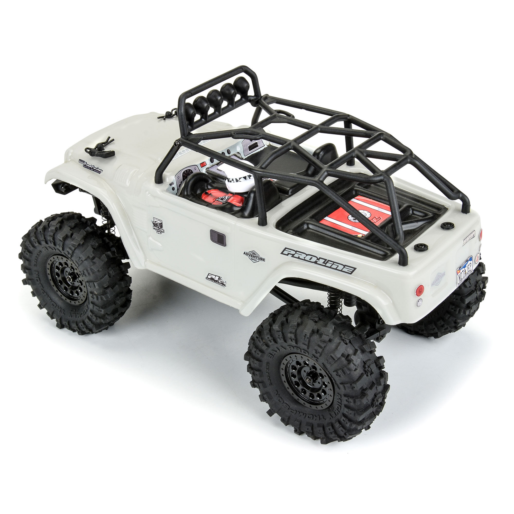 Pro-Line Racing 1/24 1979 Toyota Land Cruiser FJ40 Clear Body with Trail Cage: SCX24