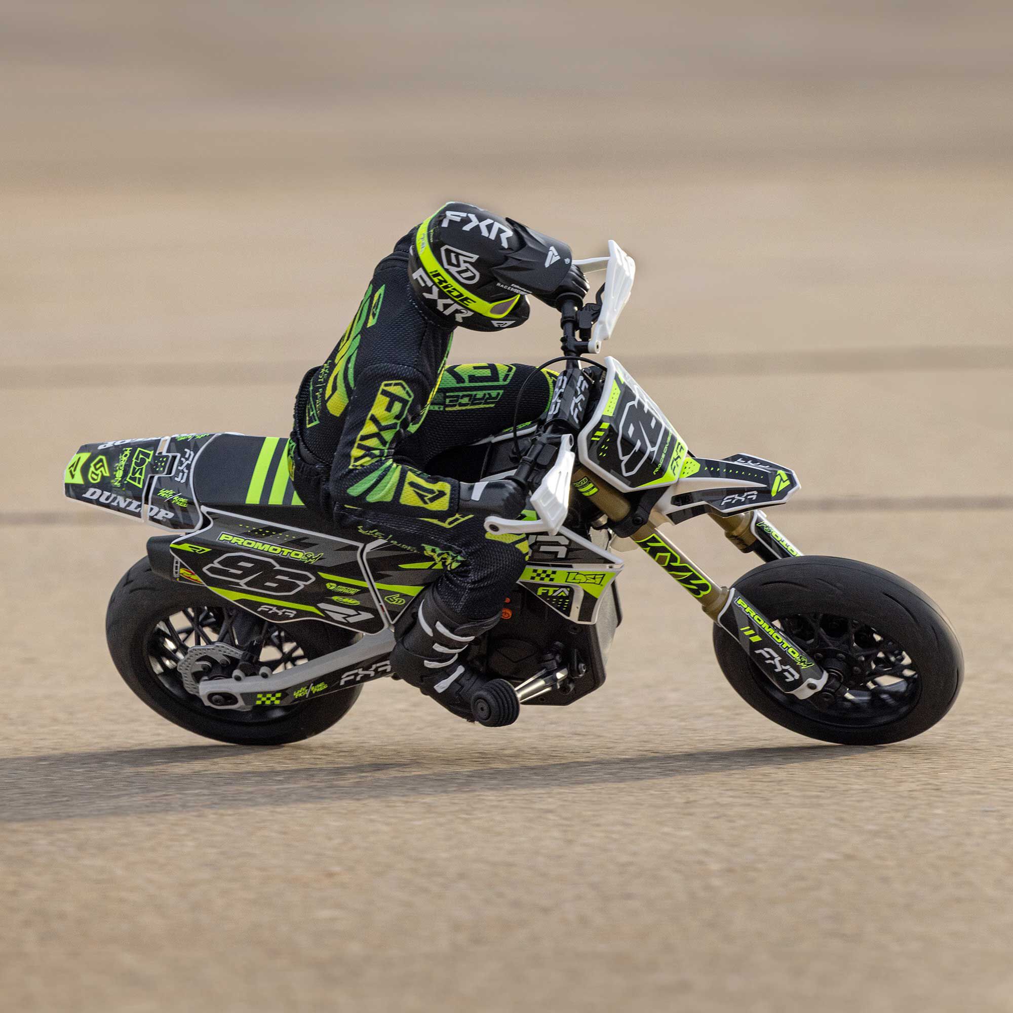 Losi 1/4 Promoto-SM FXR Supermoto Motorcycle RTR Basic, White