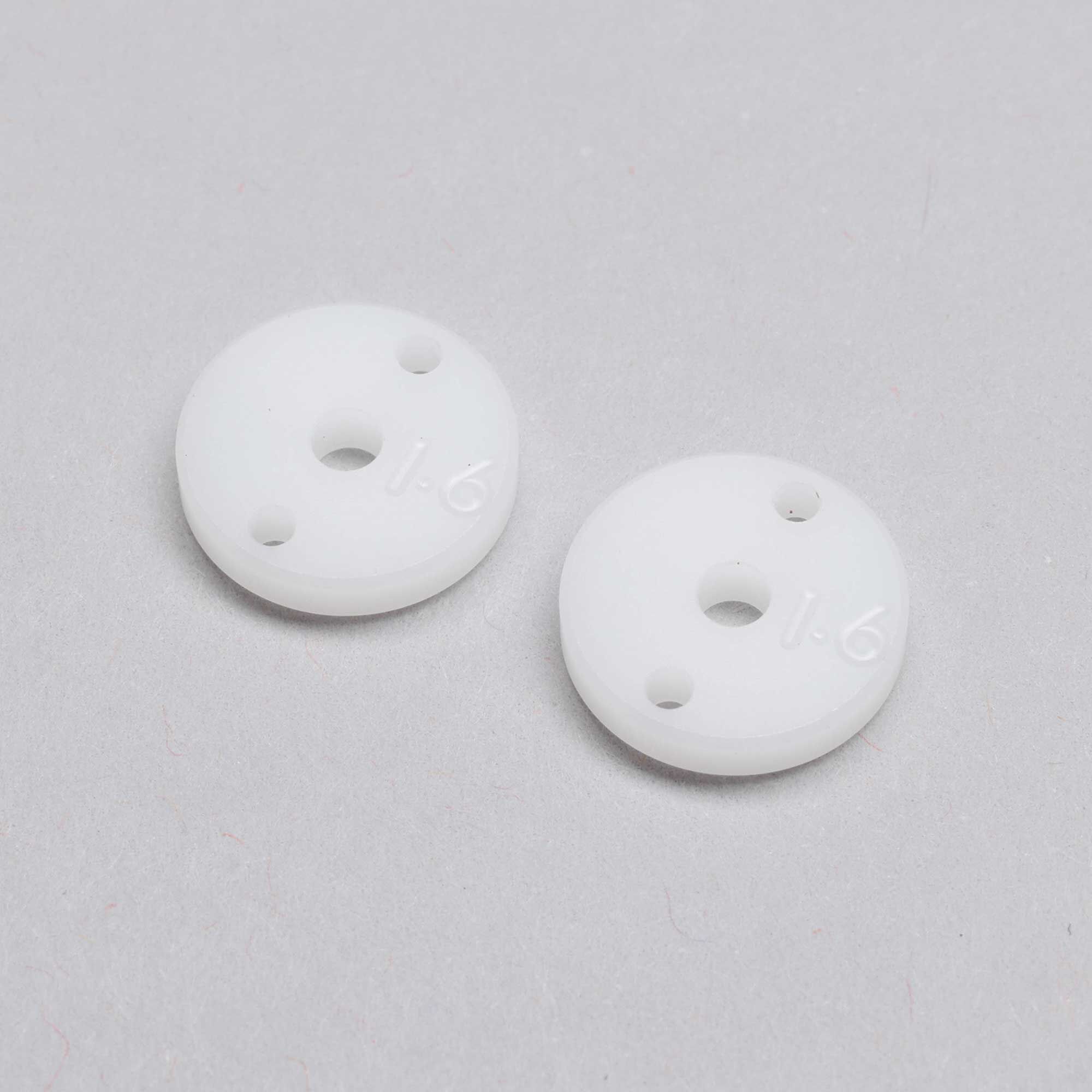 Team Losi Racing Machined Shock Pistons, 2.3mm, 2 x 1.6mm, G3 (2)