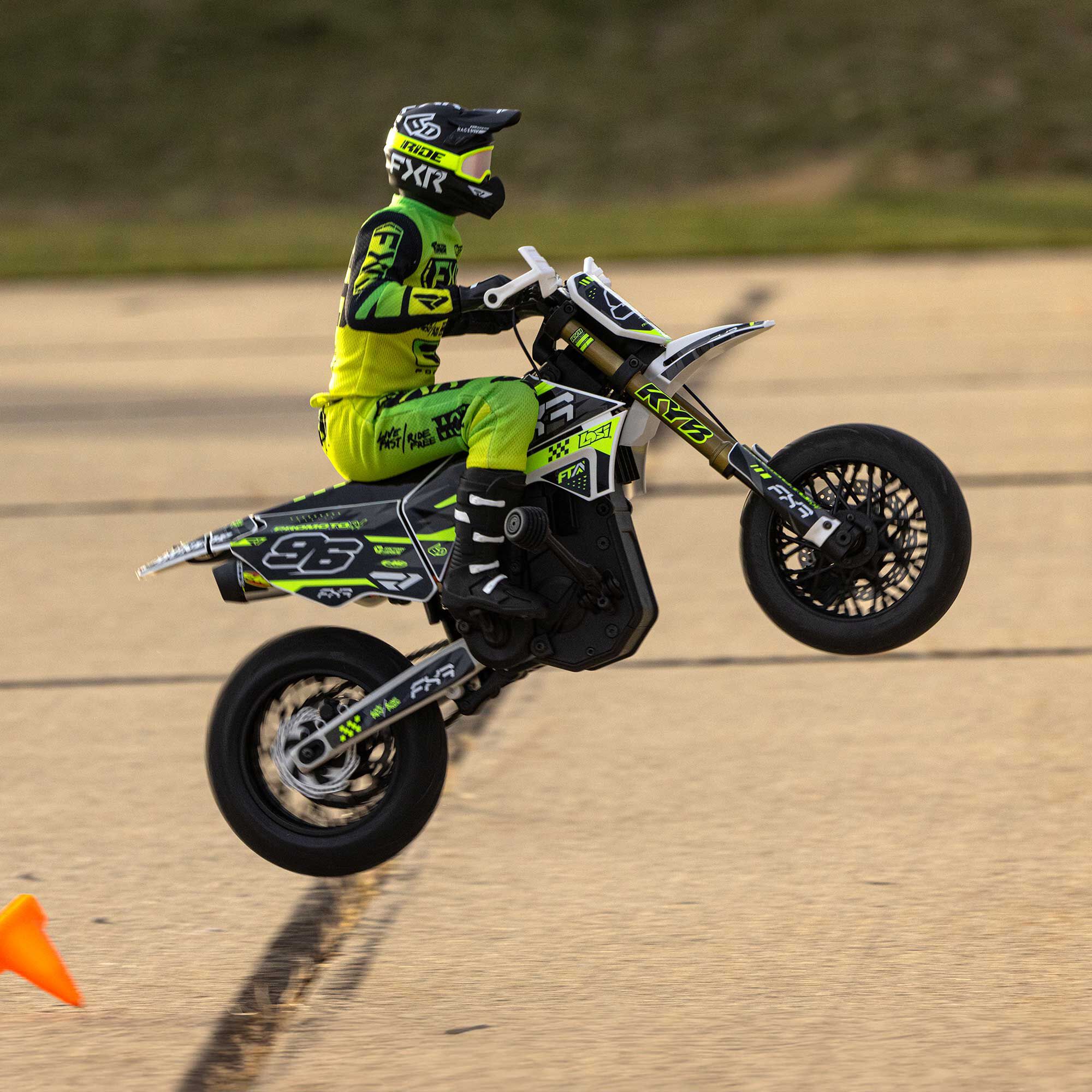 Losi 1/4 Promoto-SM FXR Supermoto Motorcycle RTR (Battery and Charger Included), White