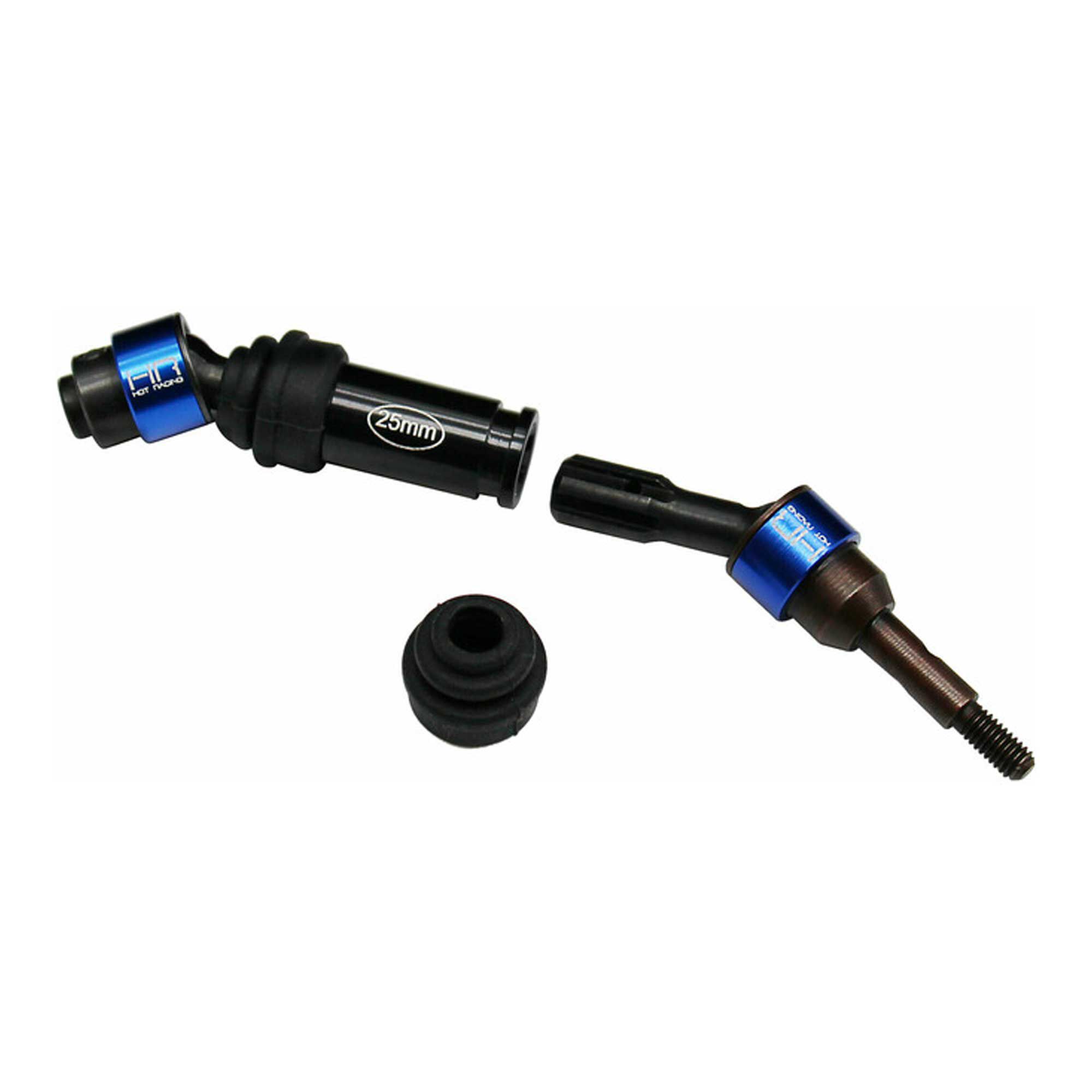 Hot Racing Metal CV Splined Driveshaft Set, 1/10 Traxxas Mini Maxx, Blue
