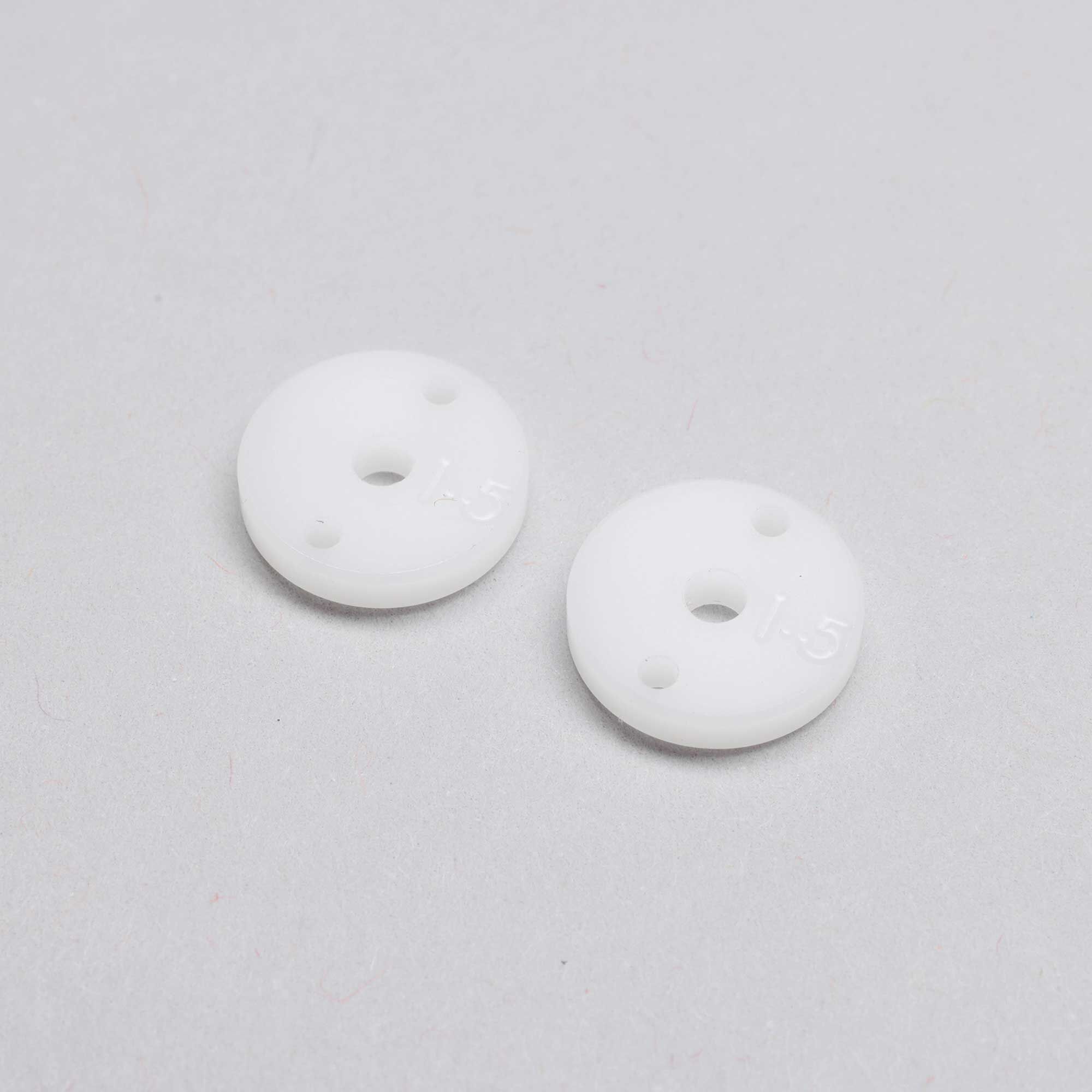Team Losi Racing Machined Shock Pistons, 2.3mm, 2 x 1.5mm, G3 (2)